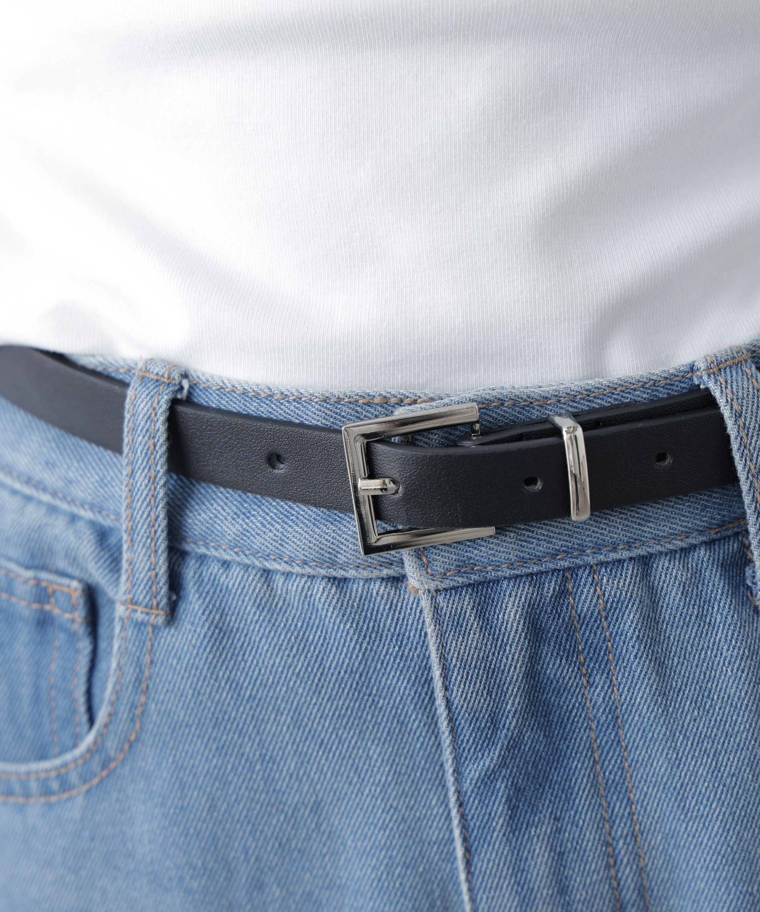  「スクエアバックルベルト」|ハンカチ|