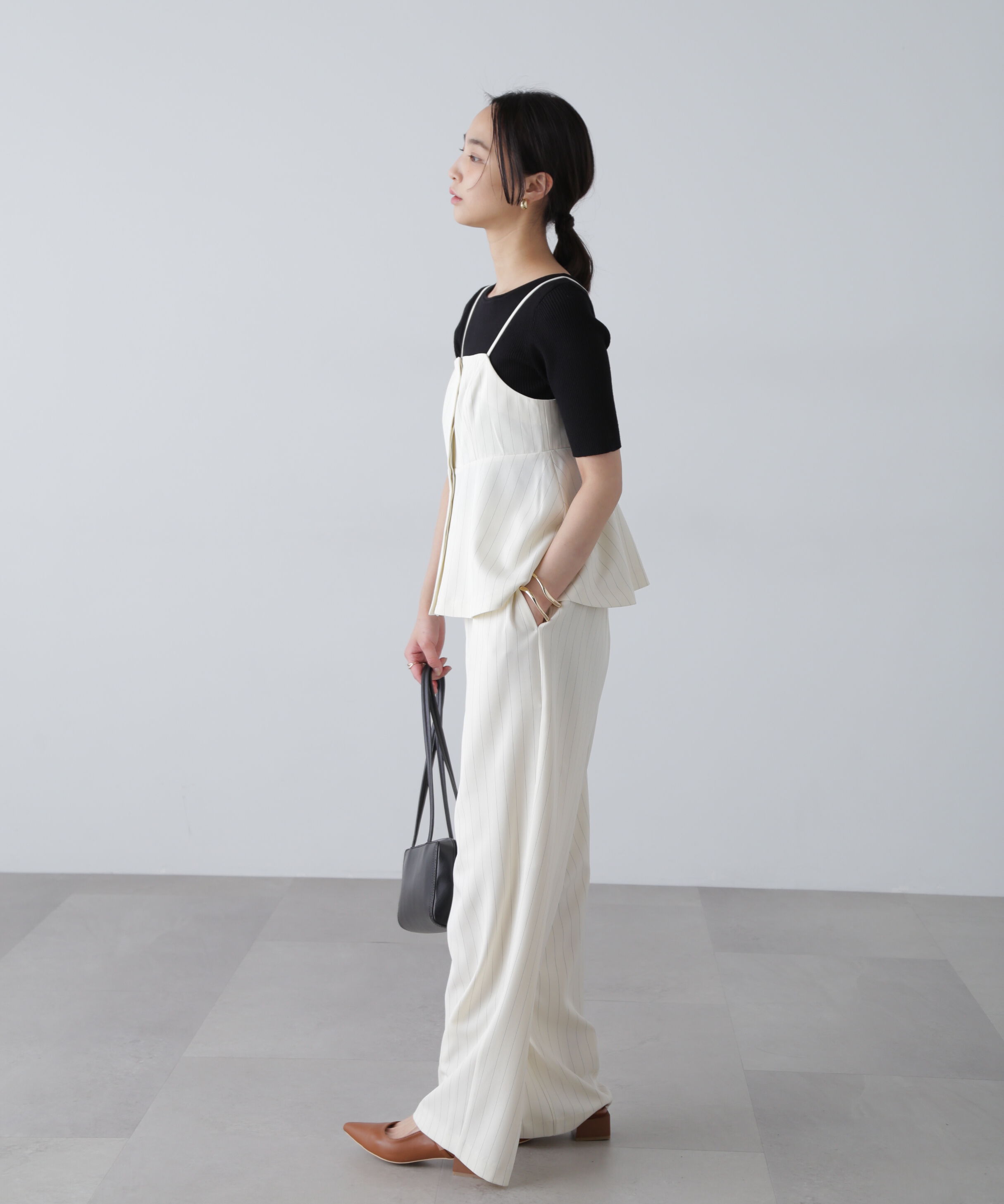  「〈セットアップ対応〉ペプラムキャミソールビスチェ」|シャツ・ブラウス|