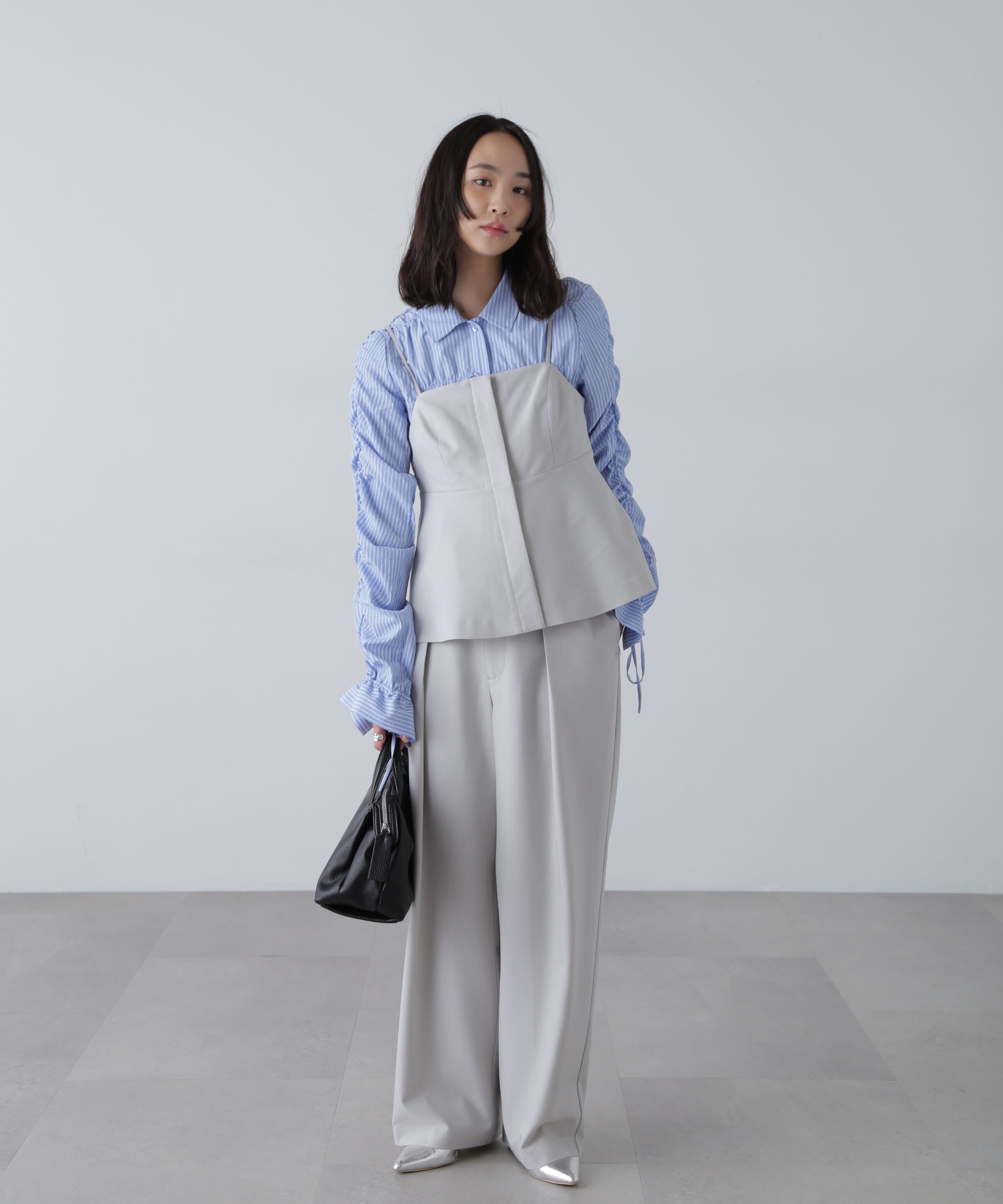  「〈セットアップ対応〉ペプラムキャミソールビスチェ」|シャツ・ブラウス|