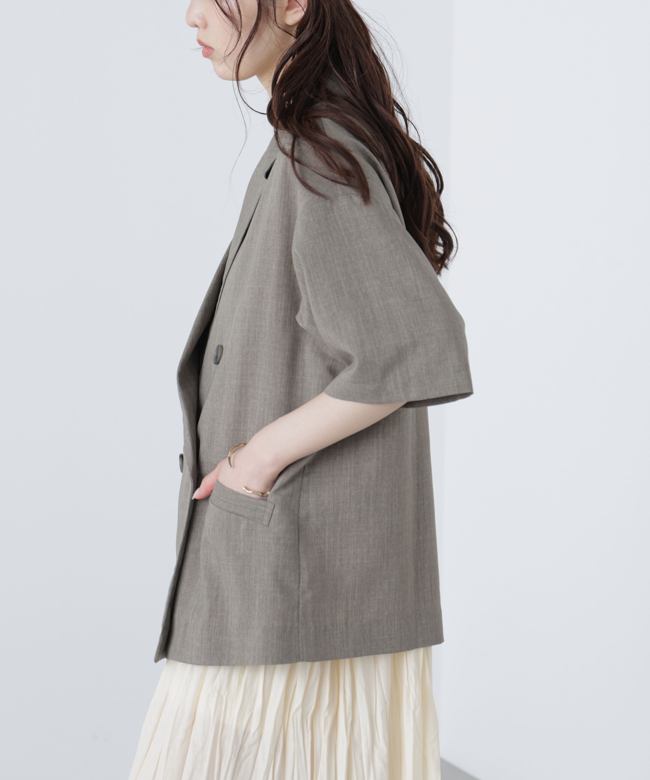  「半袖オーバーサイズジャケット」|その他|