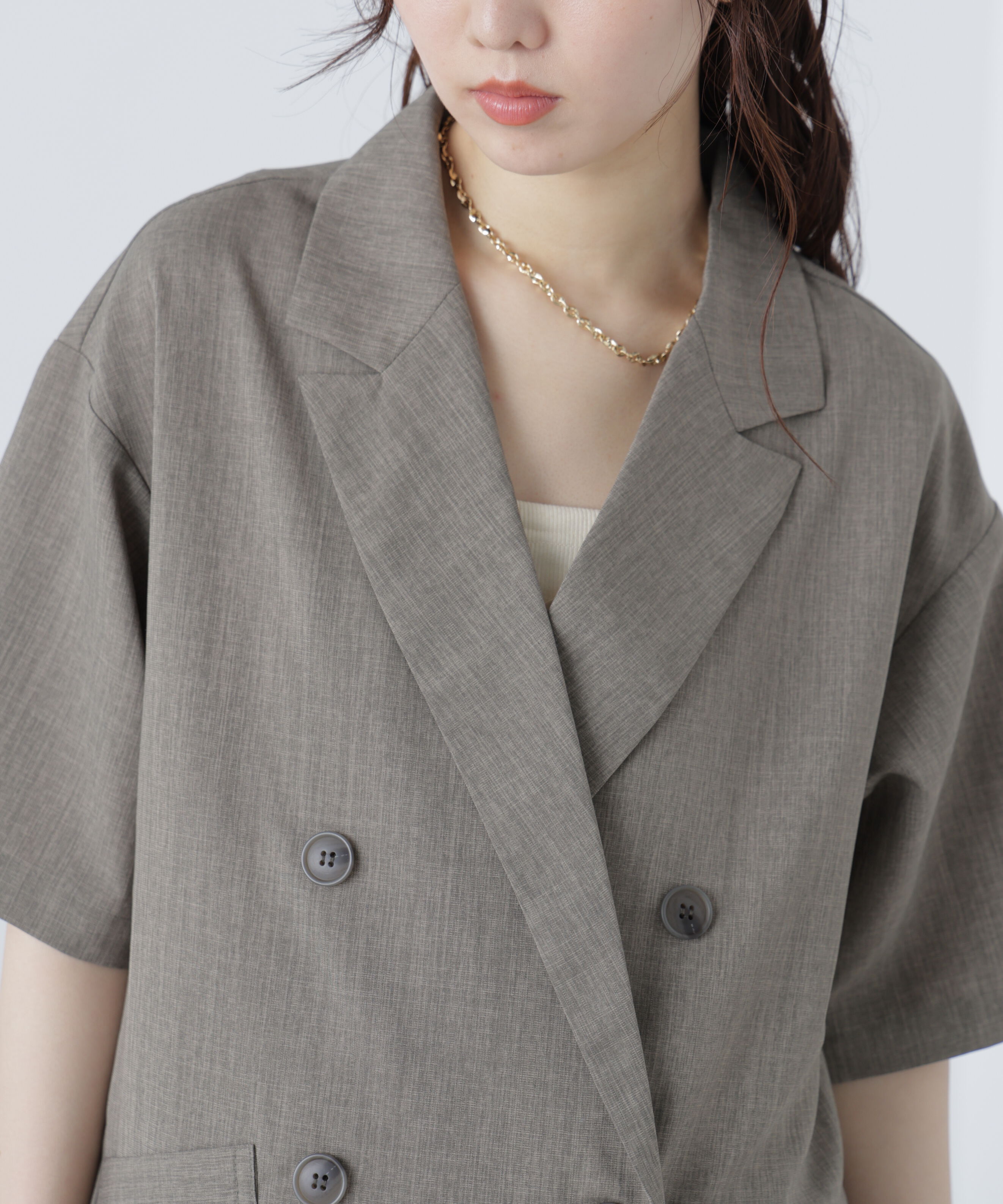  「半袖オーバーサイズジャケット」|その他|