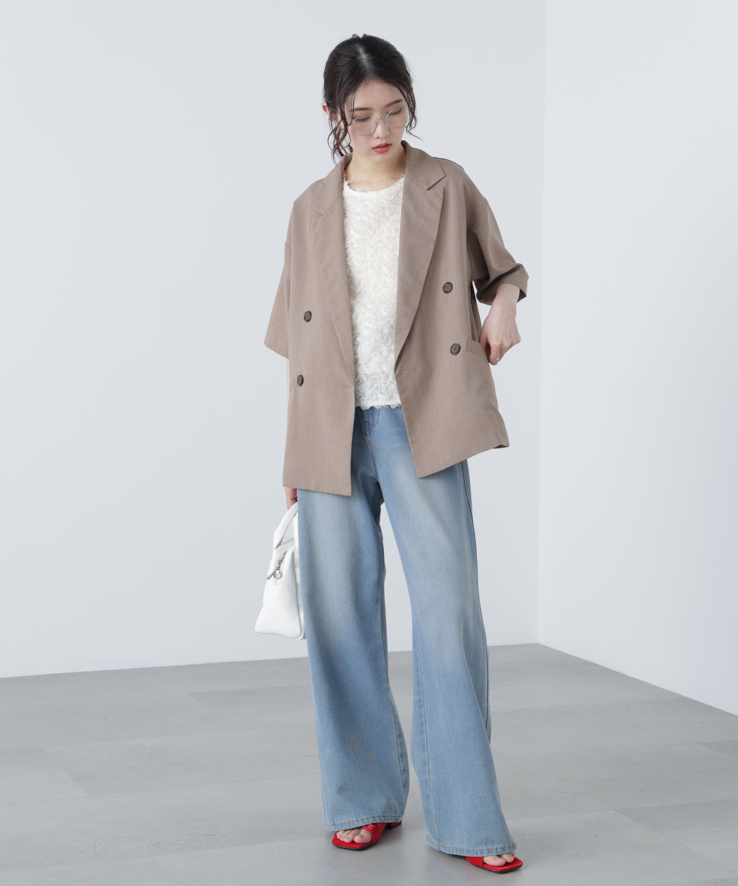  「半袖オーバーサイズジャケット」|その他|