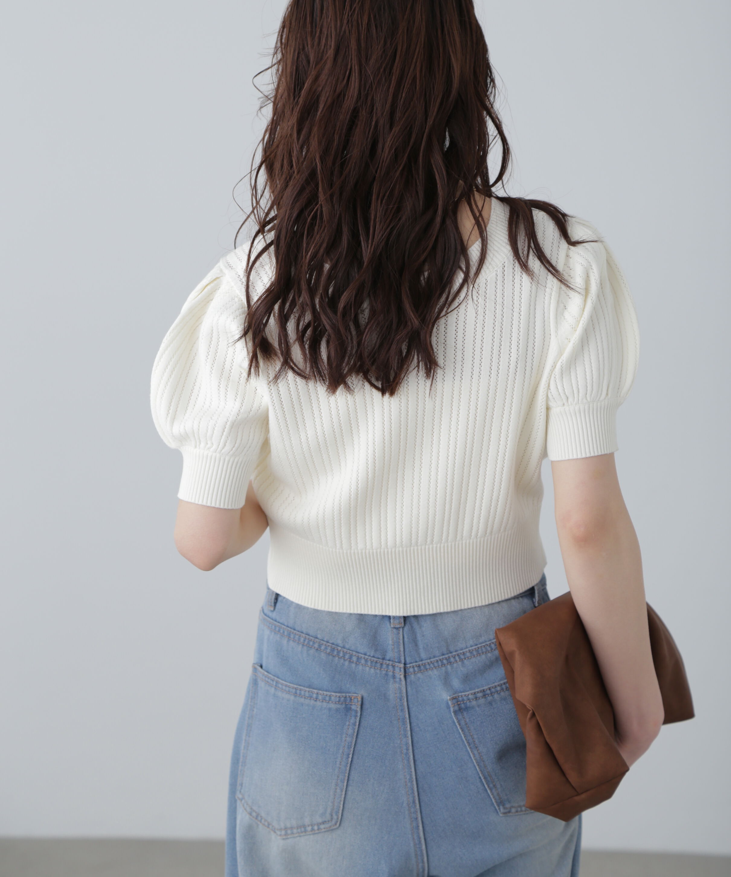  「透かし編み前後2wayカーディガン」|ニット・セーター|