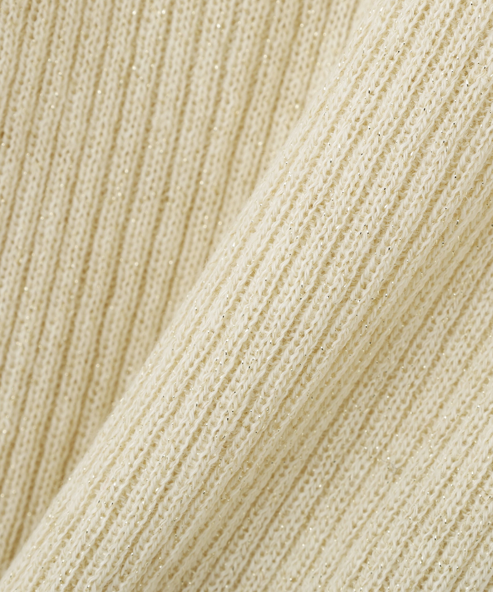  「衿付きラメニットカーディガン」|ニット・セーター|