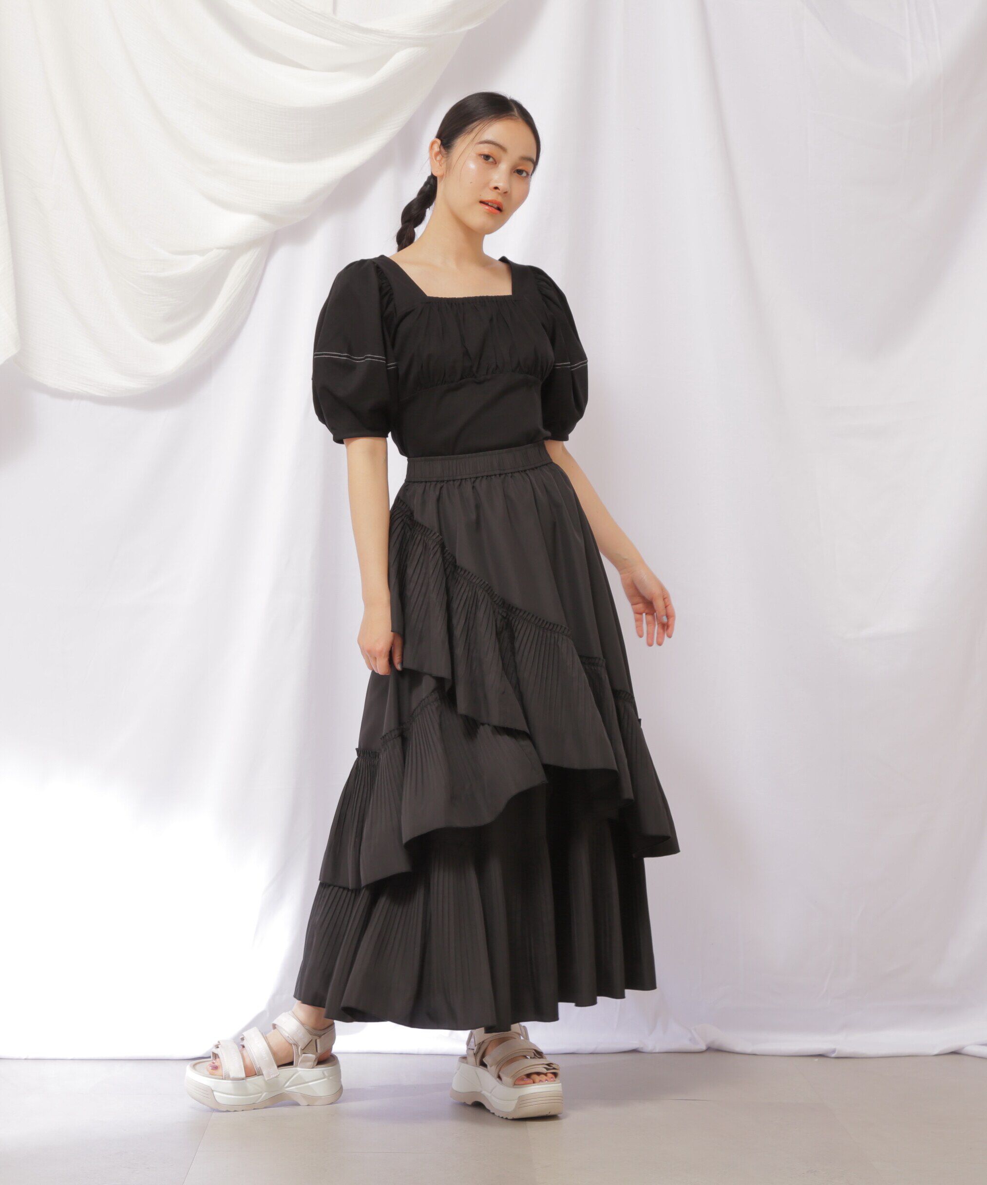  「ビスチェ切り替えカットソー」|Tシャツ・カットソー|