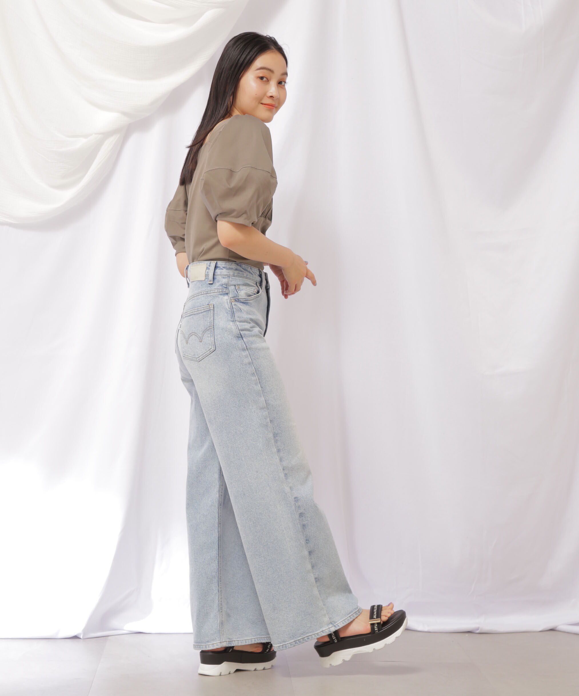  「ビスチェ切り替えカットソー」|Tシャツ・カットソー|