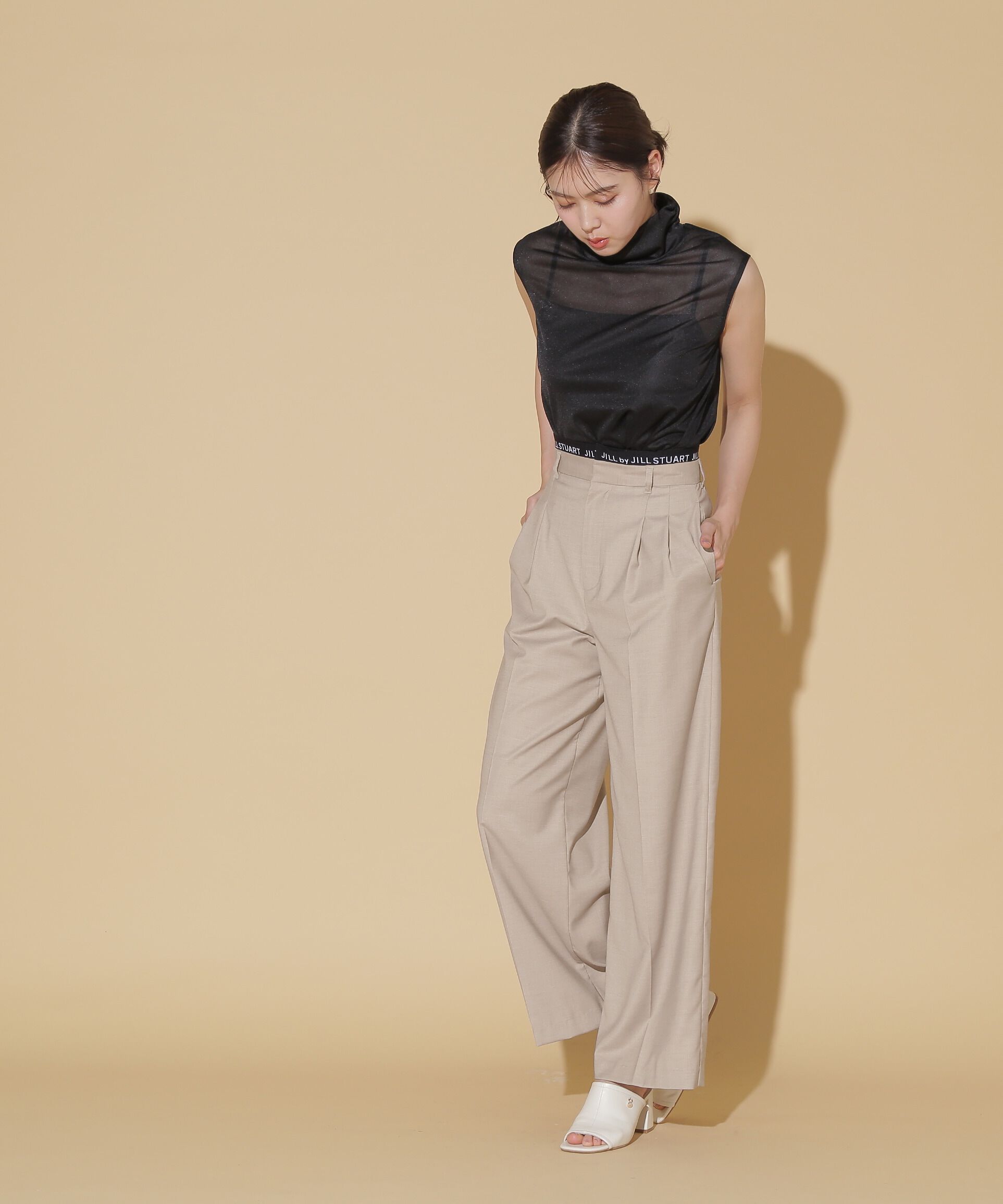  「ウエストロゴワイドパンツ」|その他|