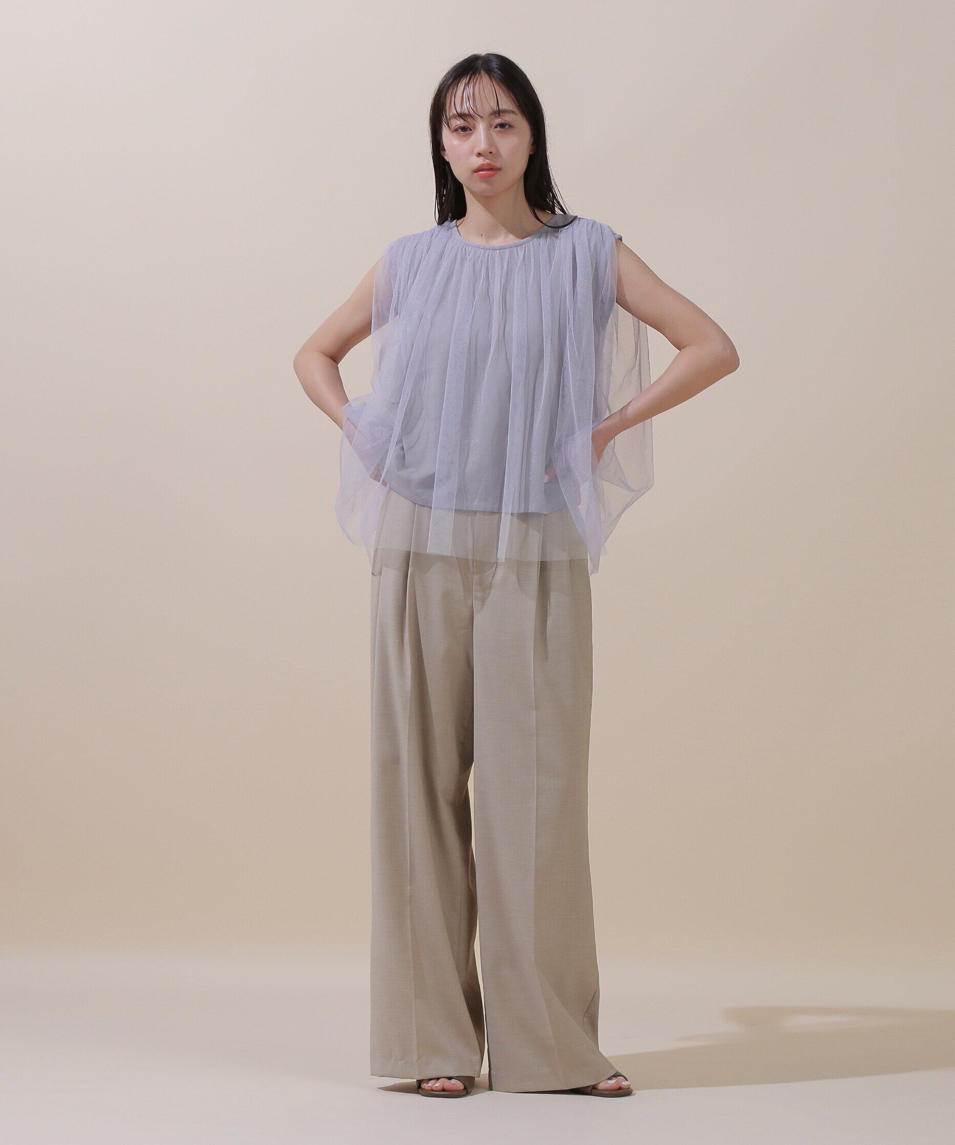  「ウエストロゴワイドパンツ」|その他|