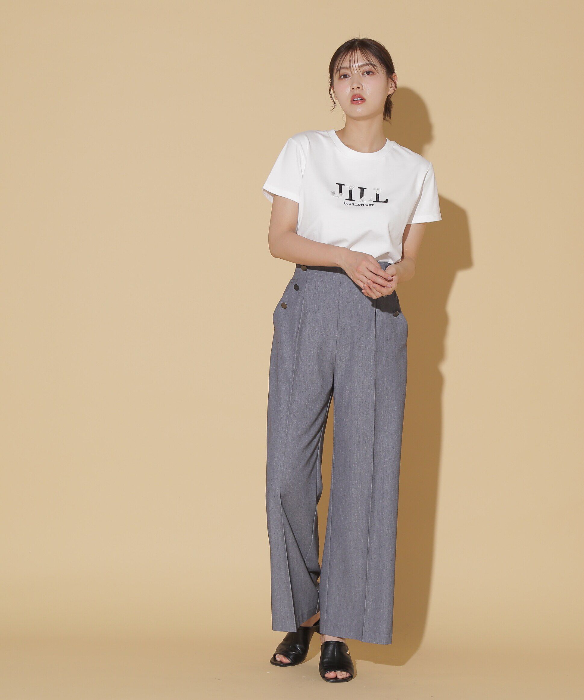  「メタル釦ワイドパンツ」|その他|