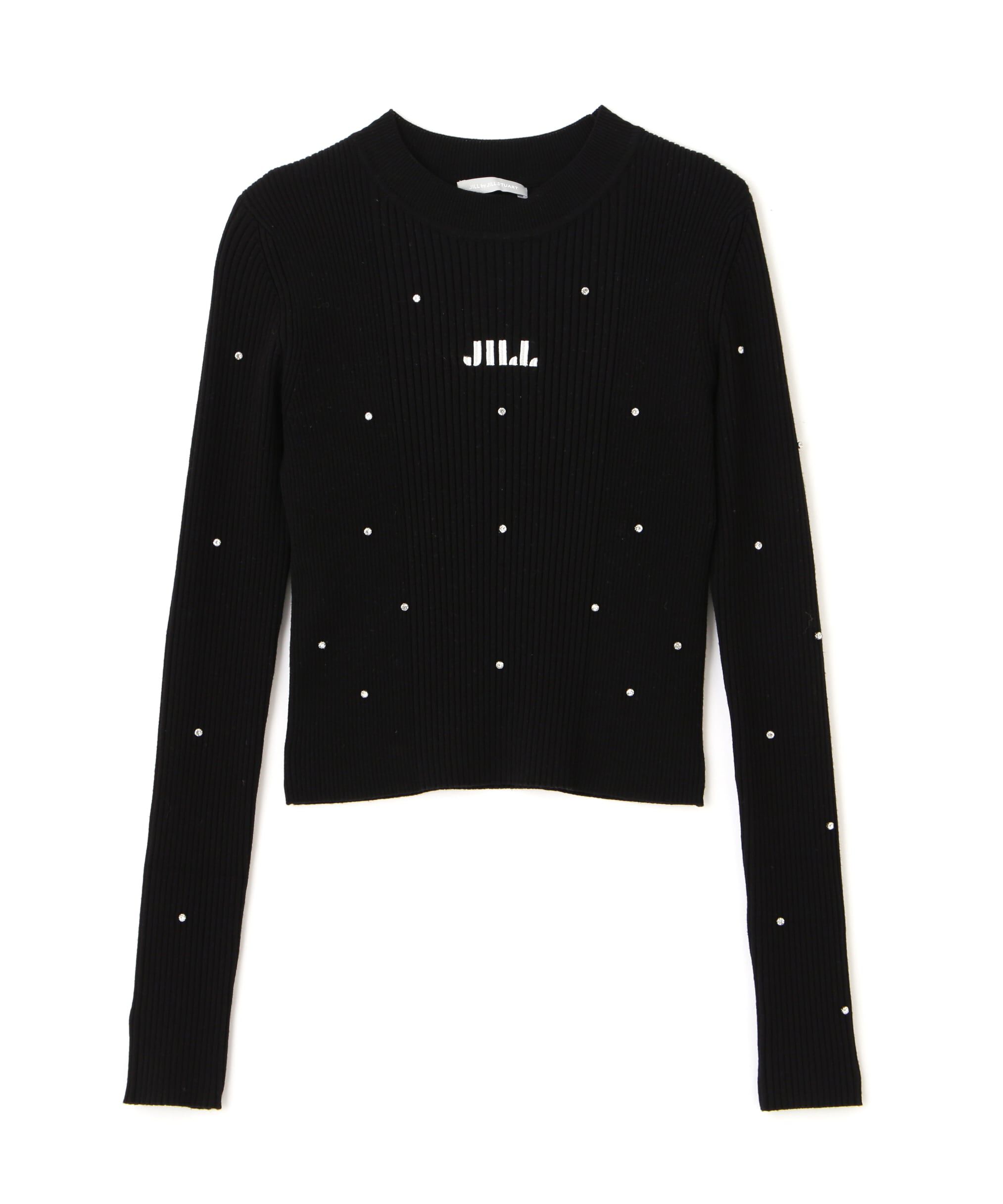  「ビジューコンパクトロゴニット」|ニット・セーター|