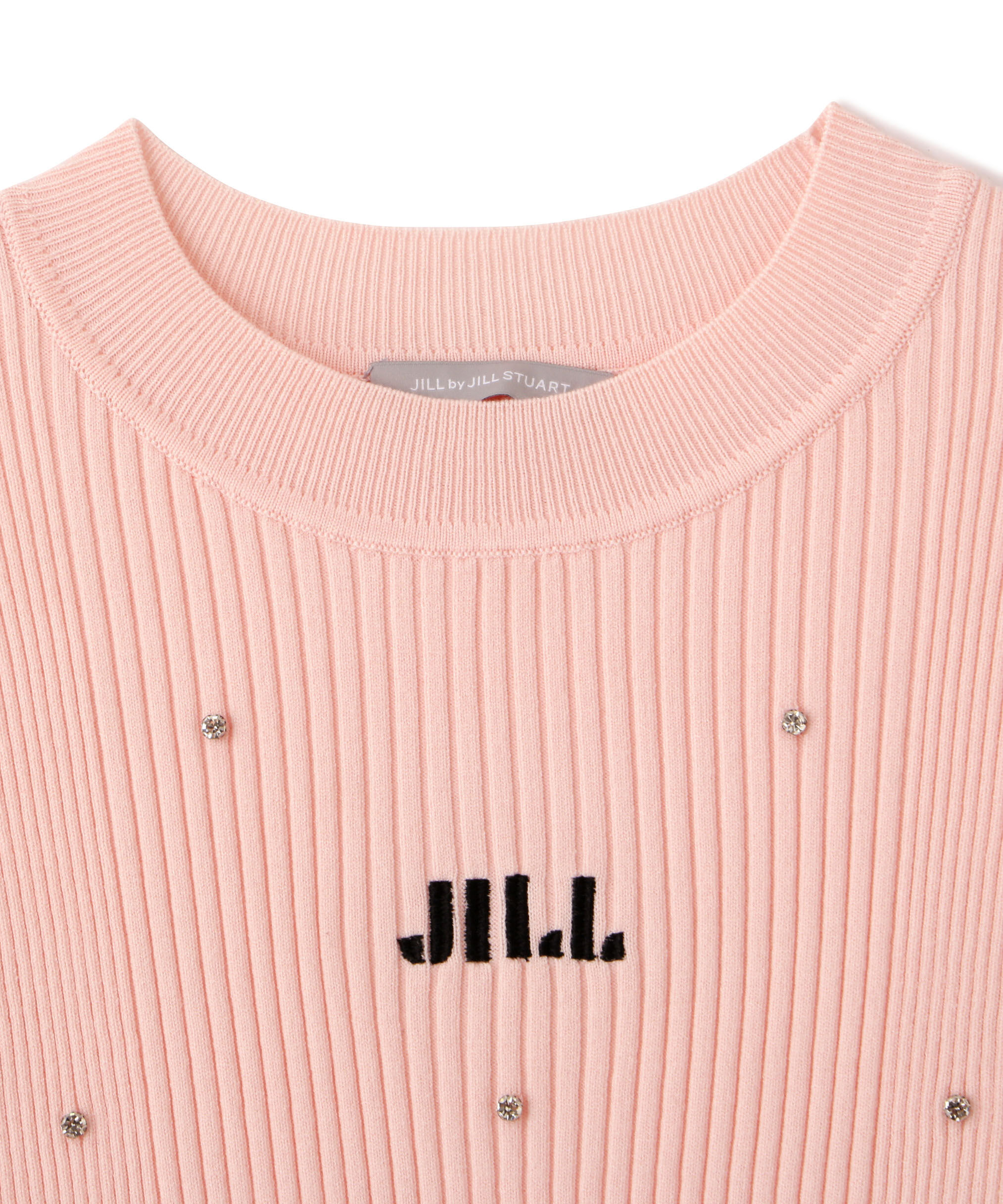  「ビジューコンパクトロゴニット」|ニット・セーター|