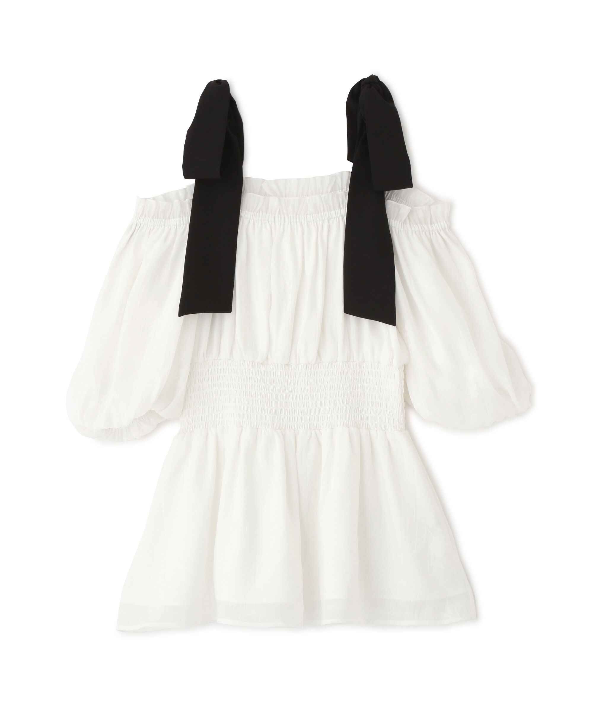  「リボンオフショルブラウス」|シャツ・ブラウス|