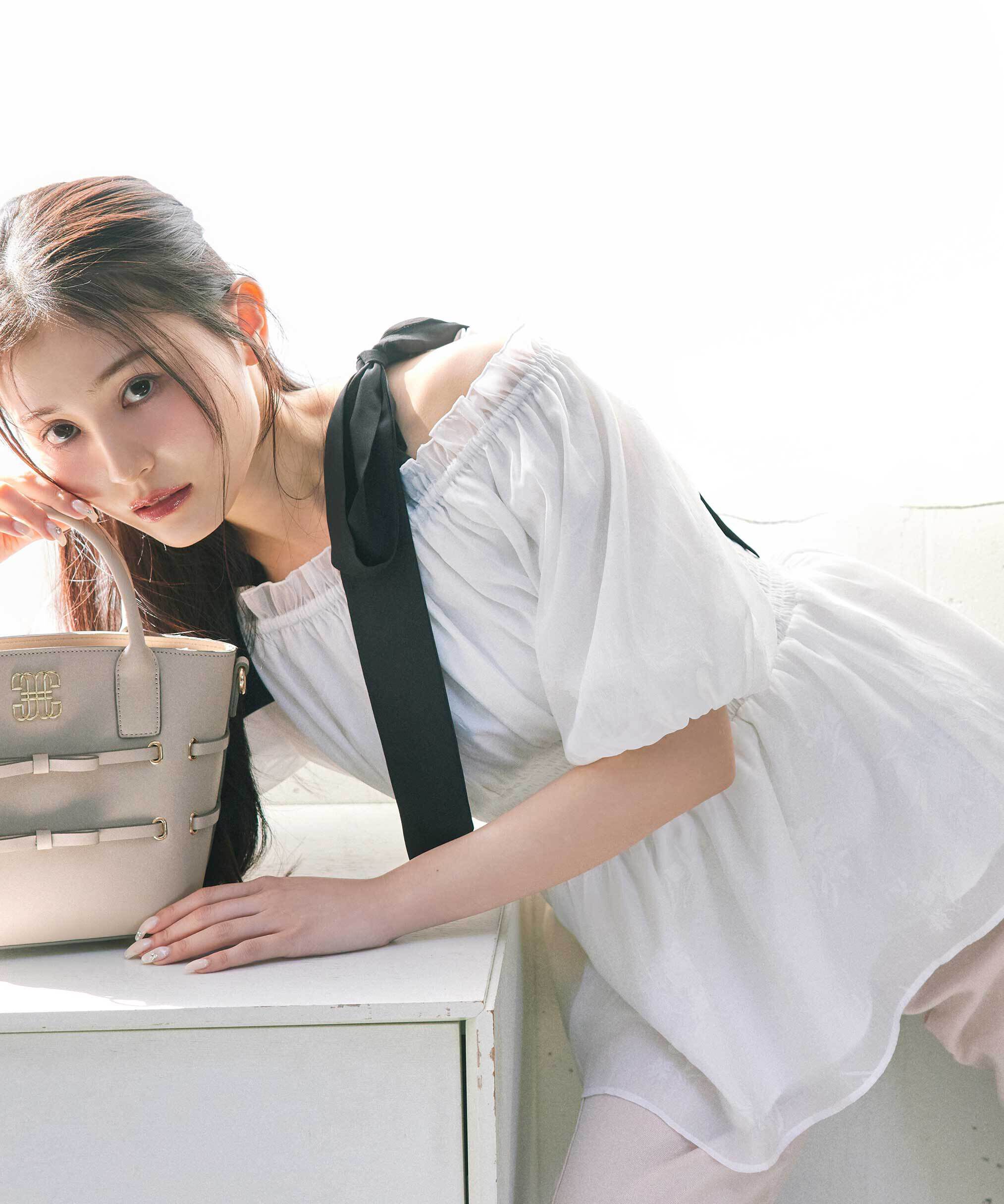  「リボンオフショルブラウス」|シャツ・ブラウス|