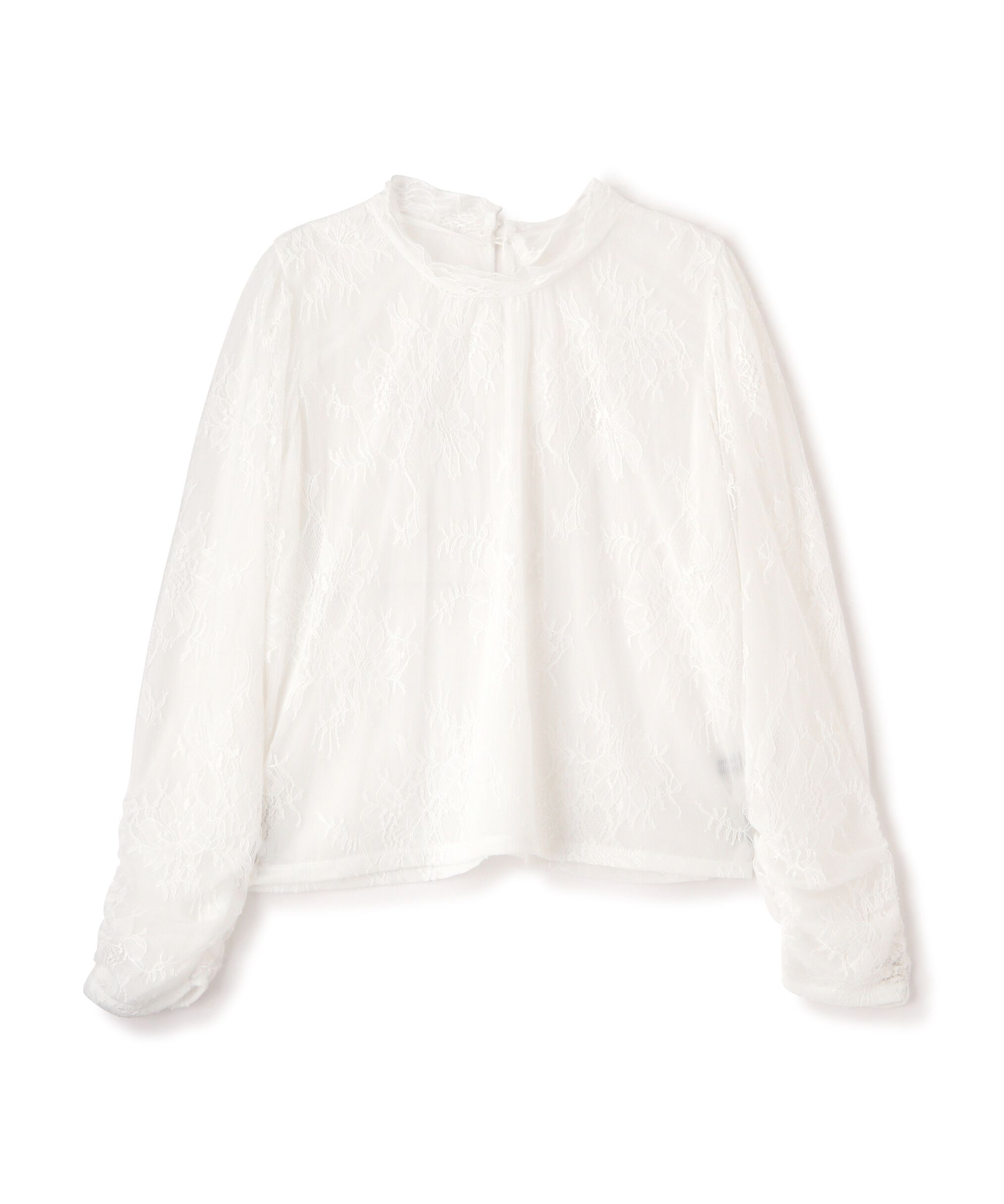  「ストレッチチュールレーストップス」|Tシャツ・カットソー|