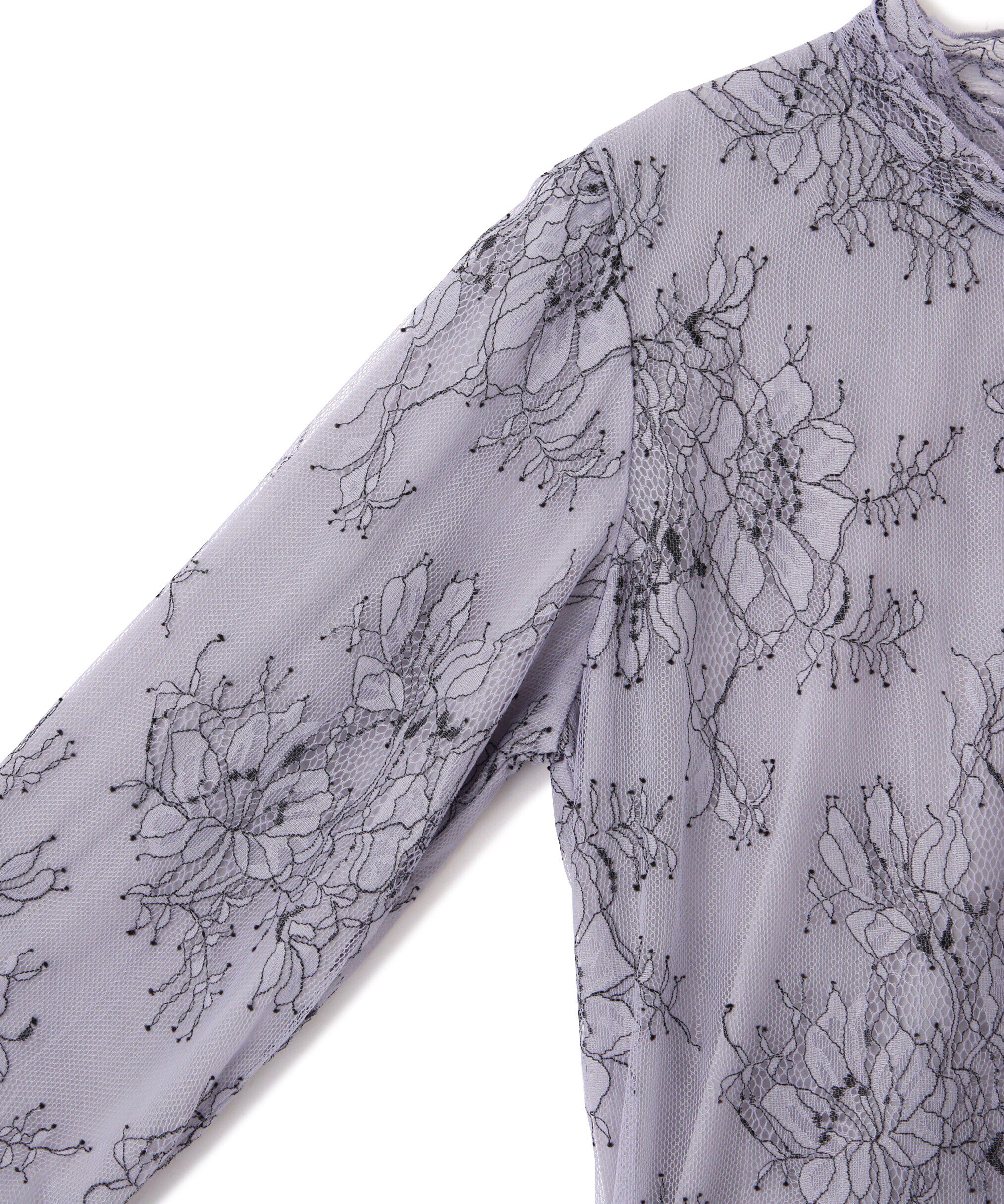  「ストレッチチュールレーストップス」|Tシャツ・カットソー|