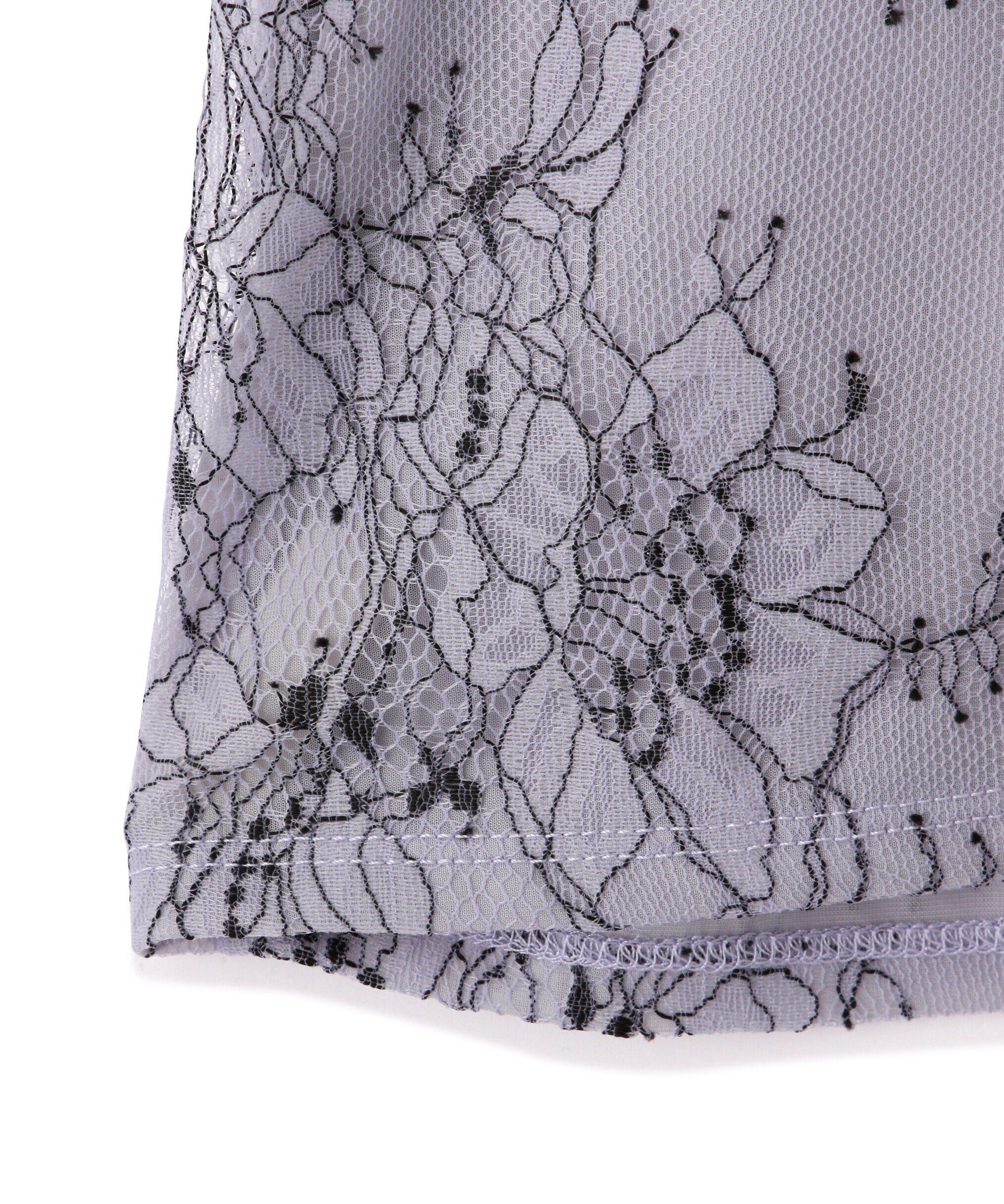  「ストレッチチュールレーストップス」|Tシャツ・カットソー|