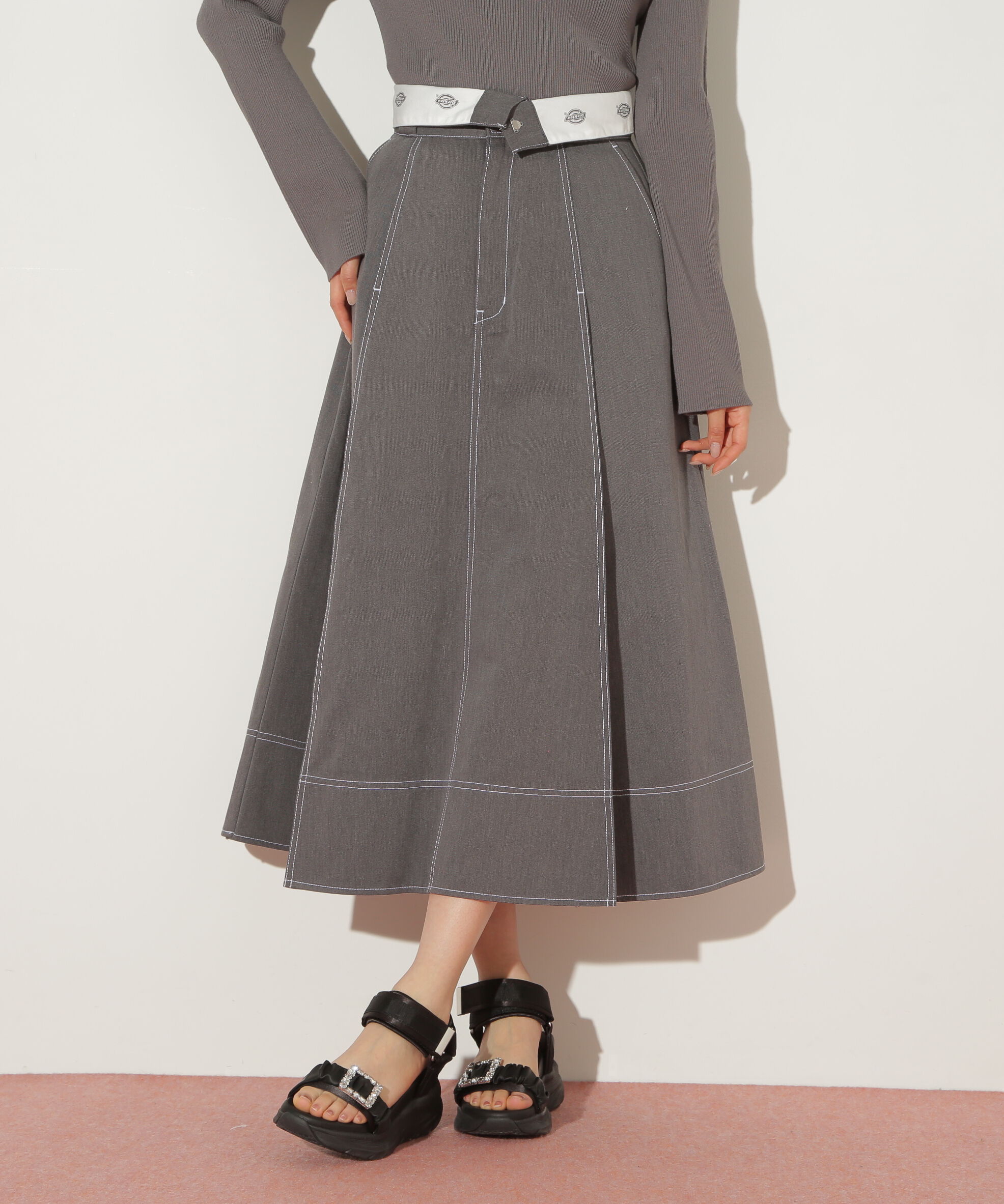  「「Dickies &times; JILL by JILL STUART」別注ステッチロングスカート」|スカート|