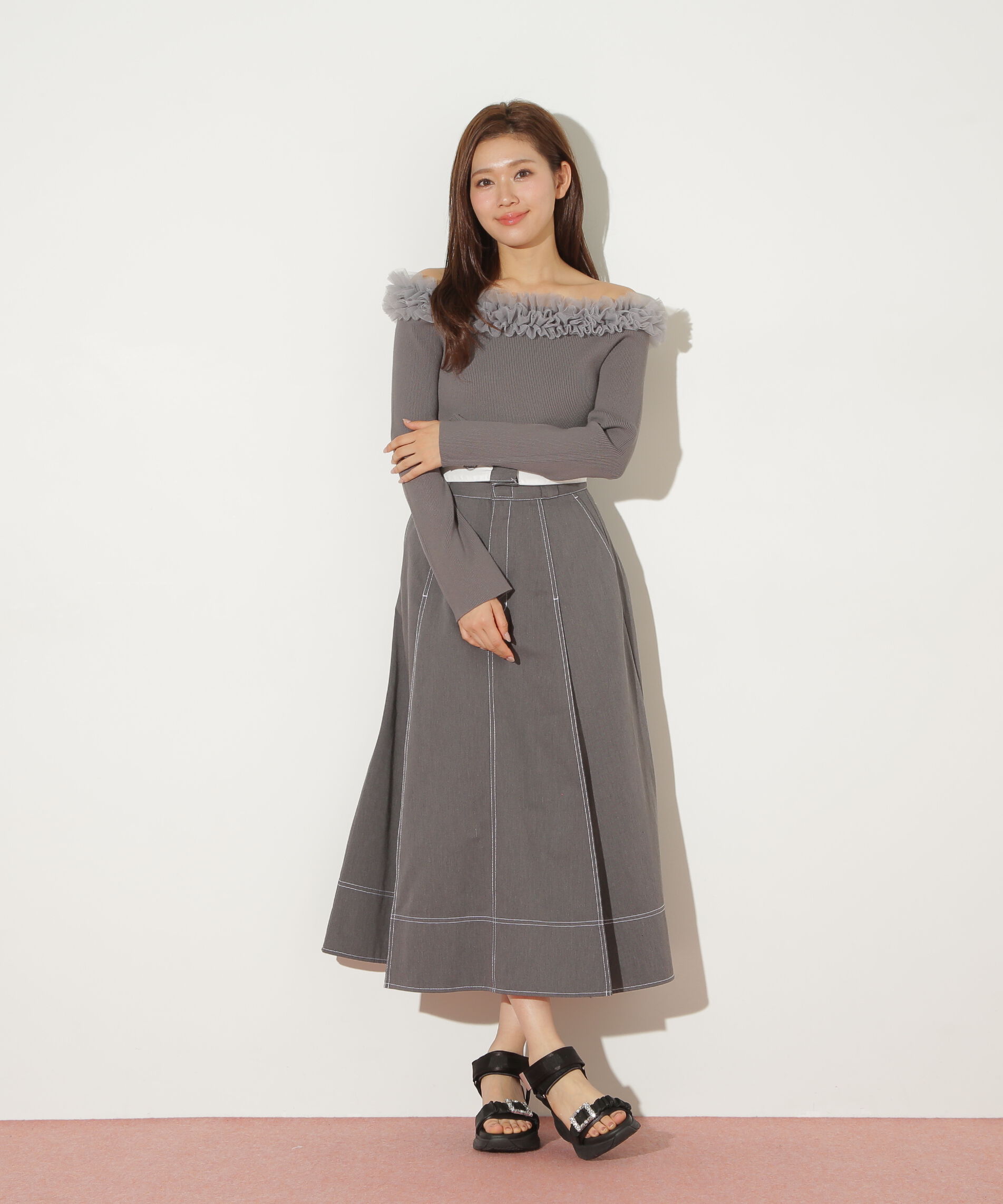  「「Dickies &times; JILL by JILL STUART」別注ステッチロングスカート」|スカート|