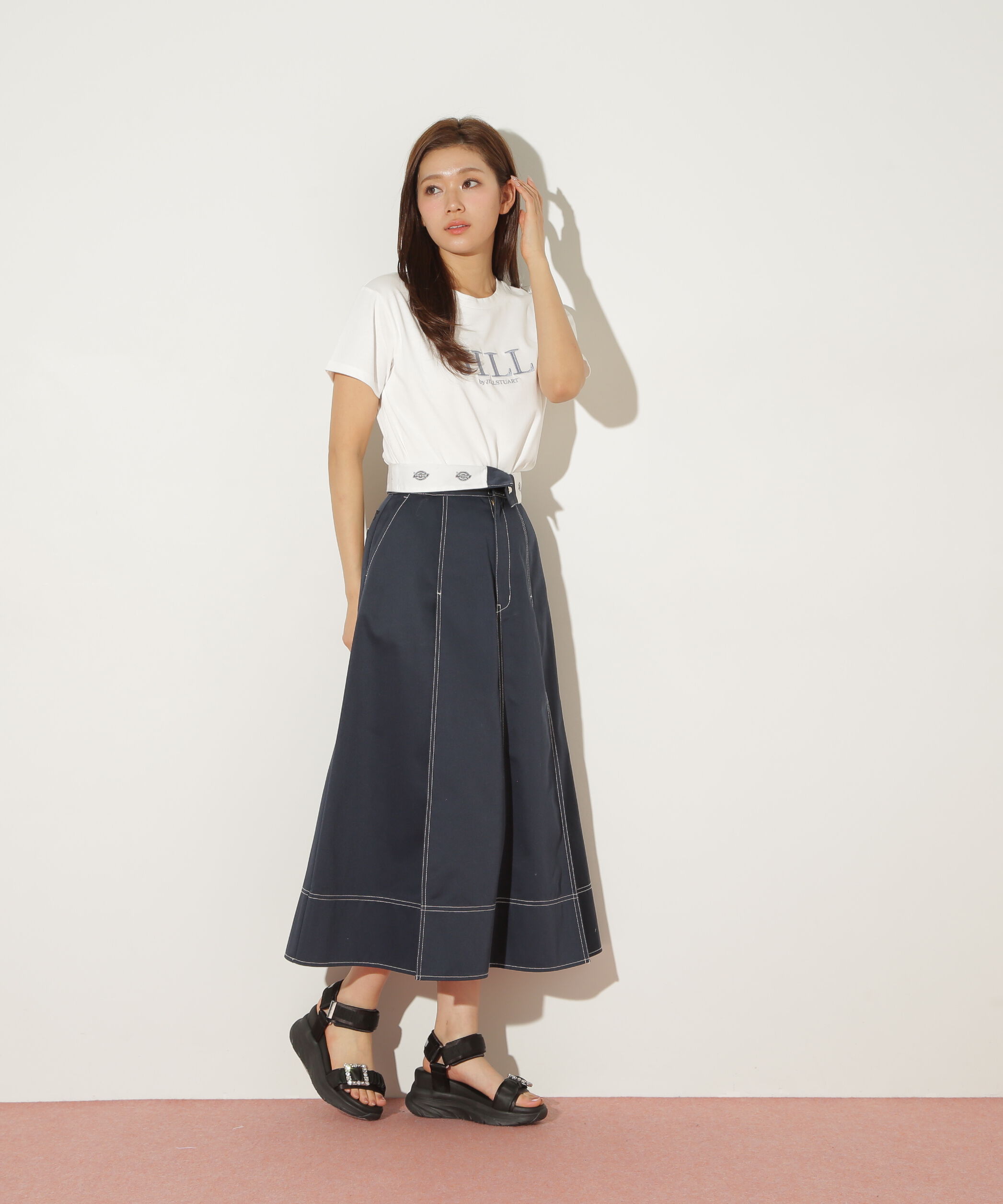  「「Dickies &times; JILL by JILL STUART」別注ステッチロングスカート」|スカート|