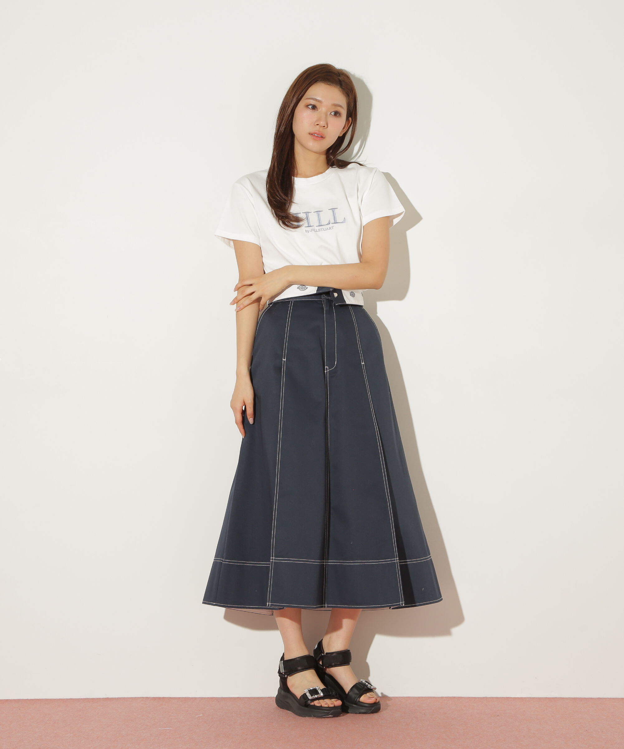  「「Dickies &times; JILL by JILL STUART」別注ステッチロングスカート」|スカート|