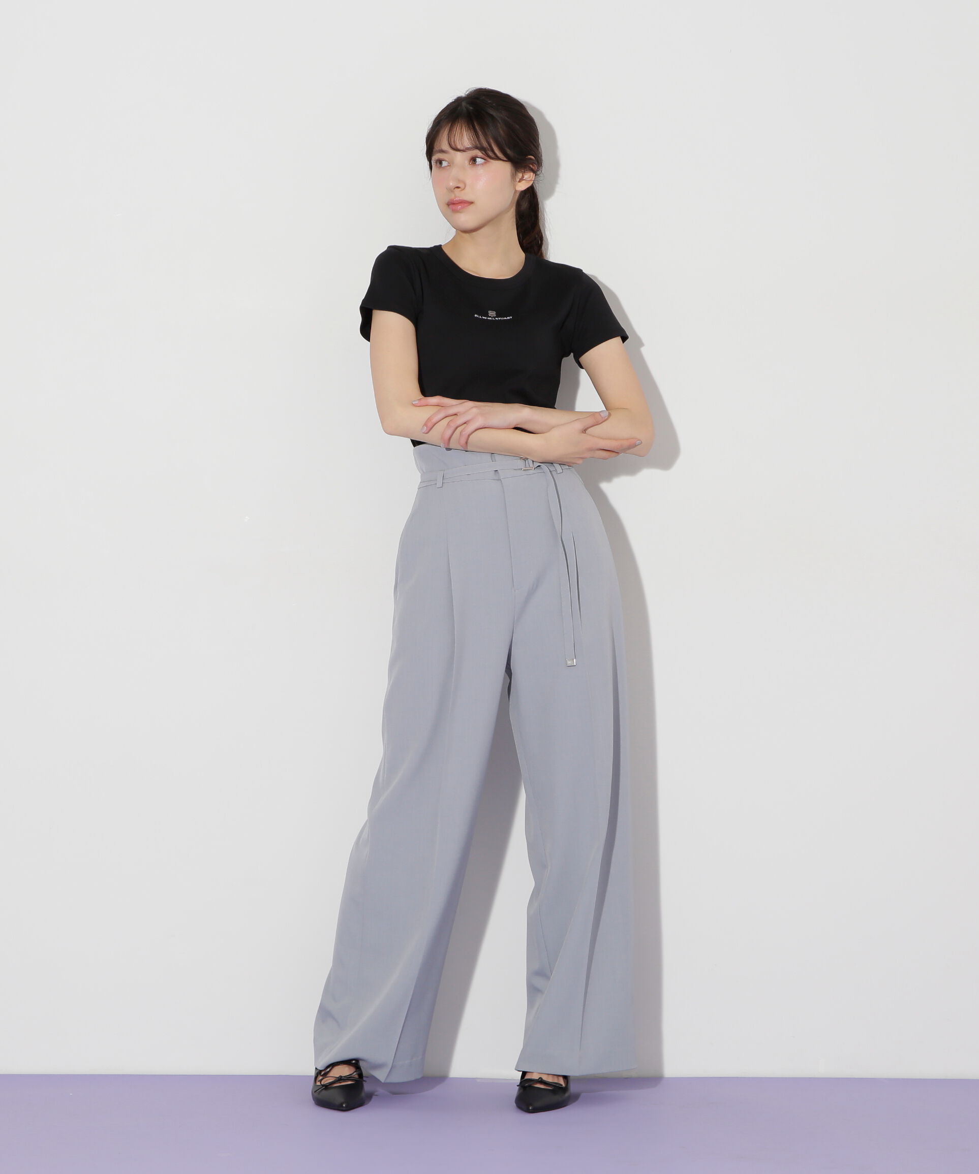  「コンパクトワンポイントロゴTシャツ」|Tシャツ・カットソー|