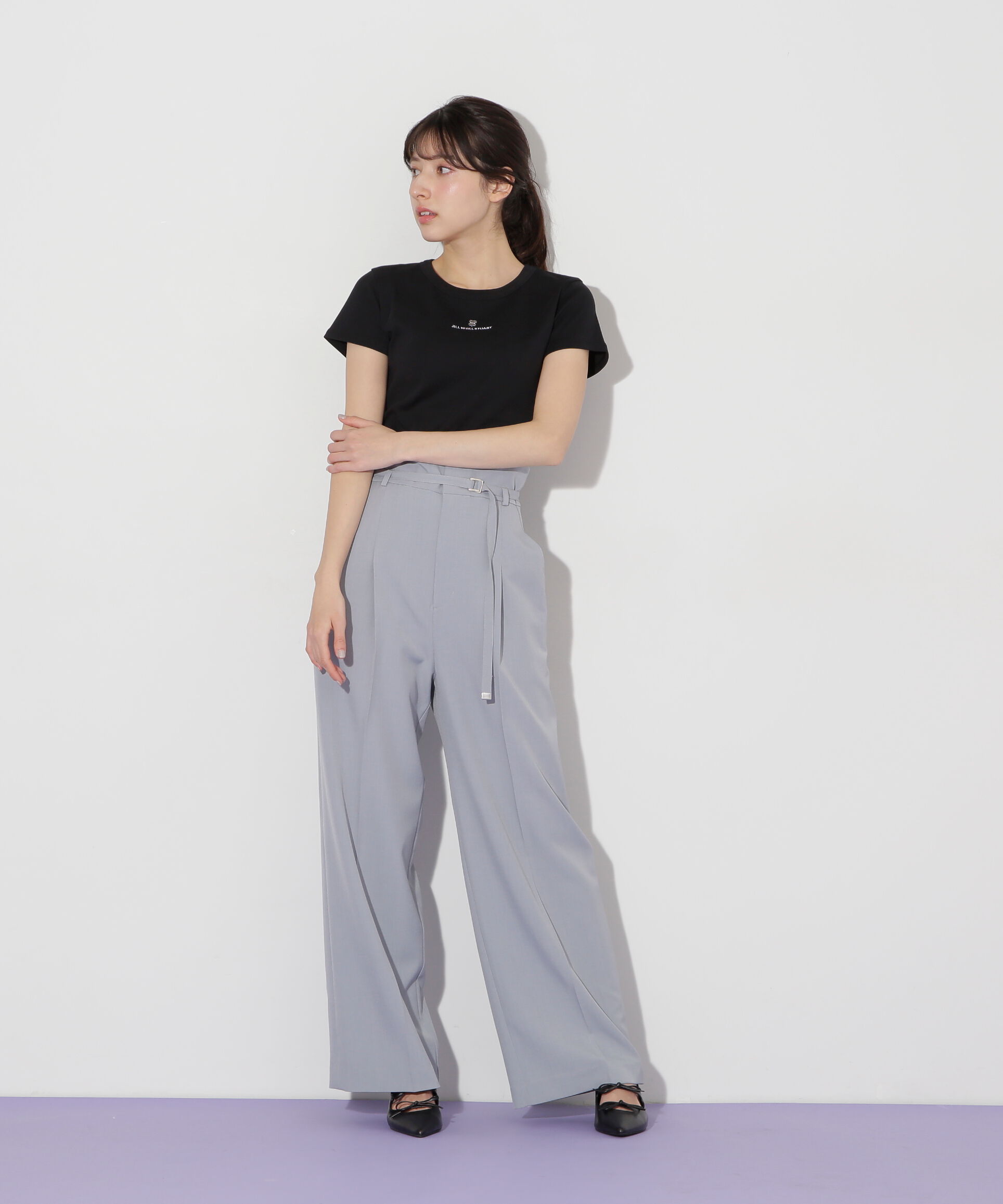  「コンパクトワンポイントロゴTシャツ」|Tシャツ・カットソー|