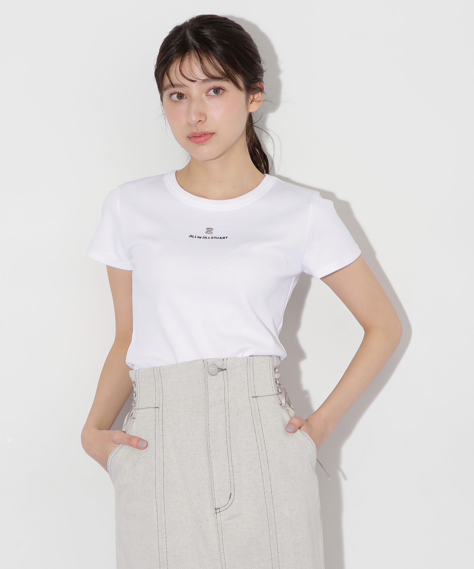  「コンパクトワンポイントロゴTシャツ」|Tシャツ・カットソー|