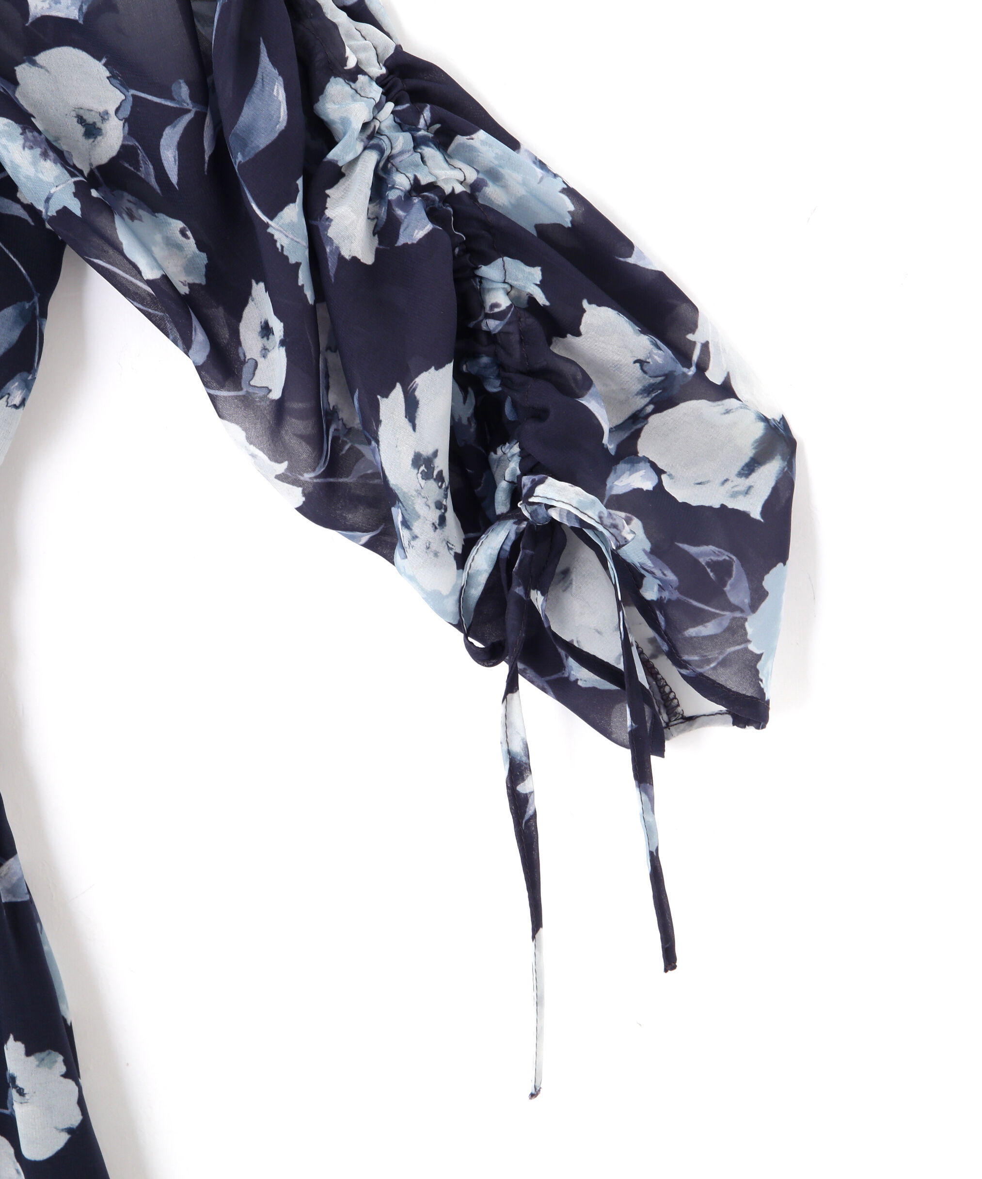  「フラワープリントバイカラーワンピース」|ワンピース|