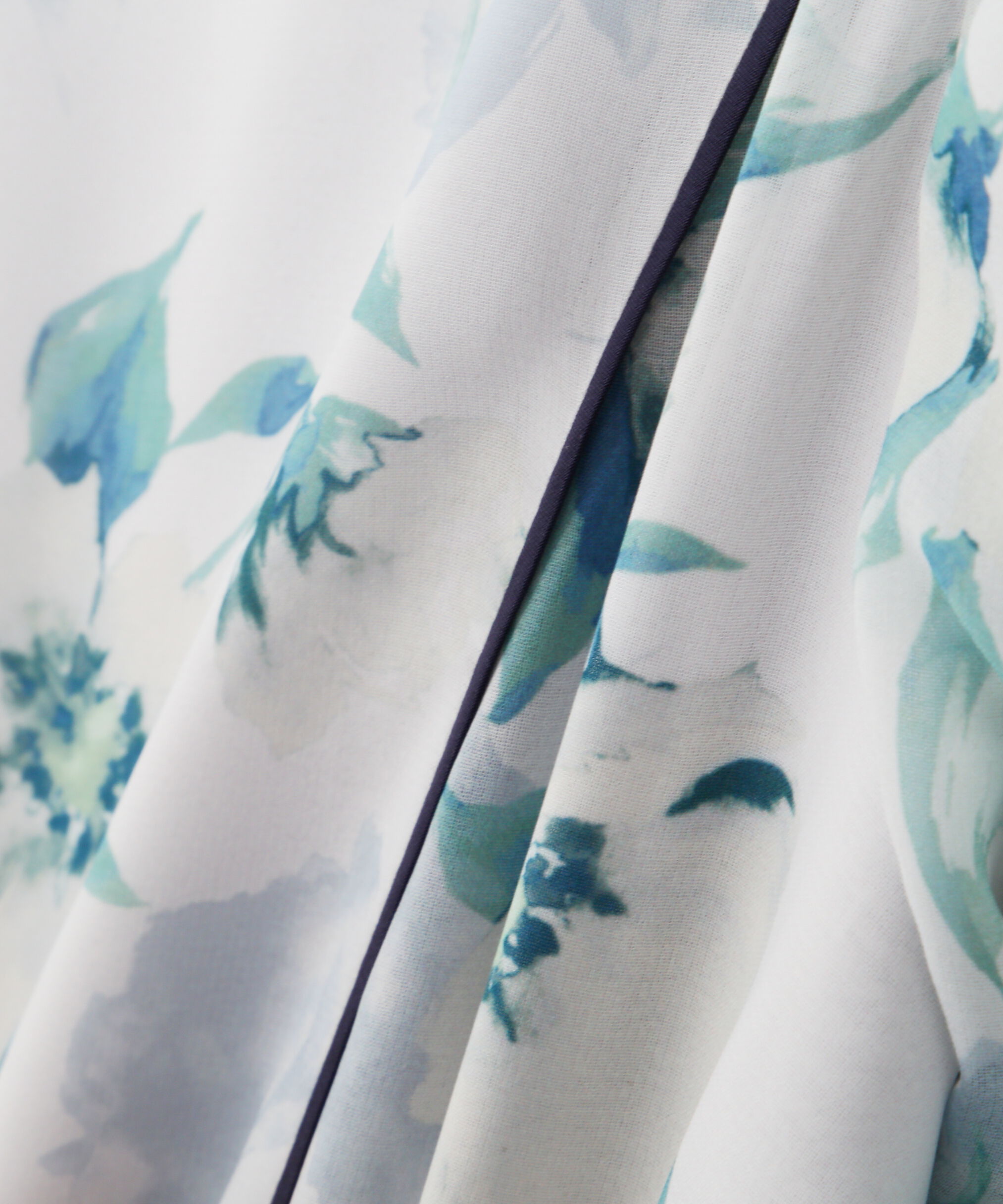  「フラワープリントバイカラーワンピース」|ワンピース|