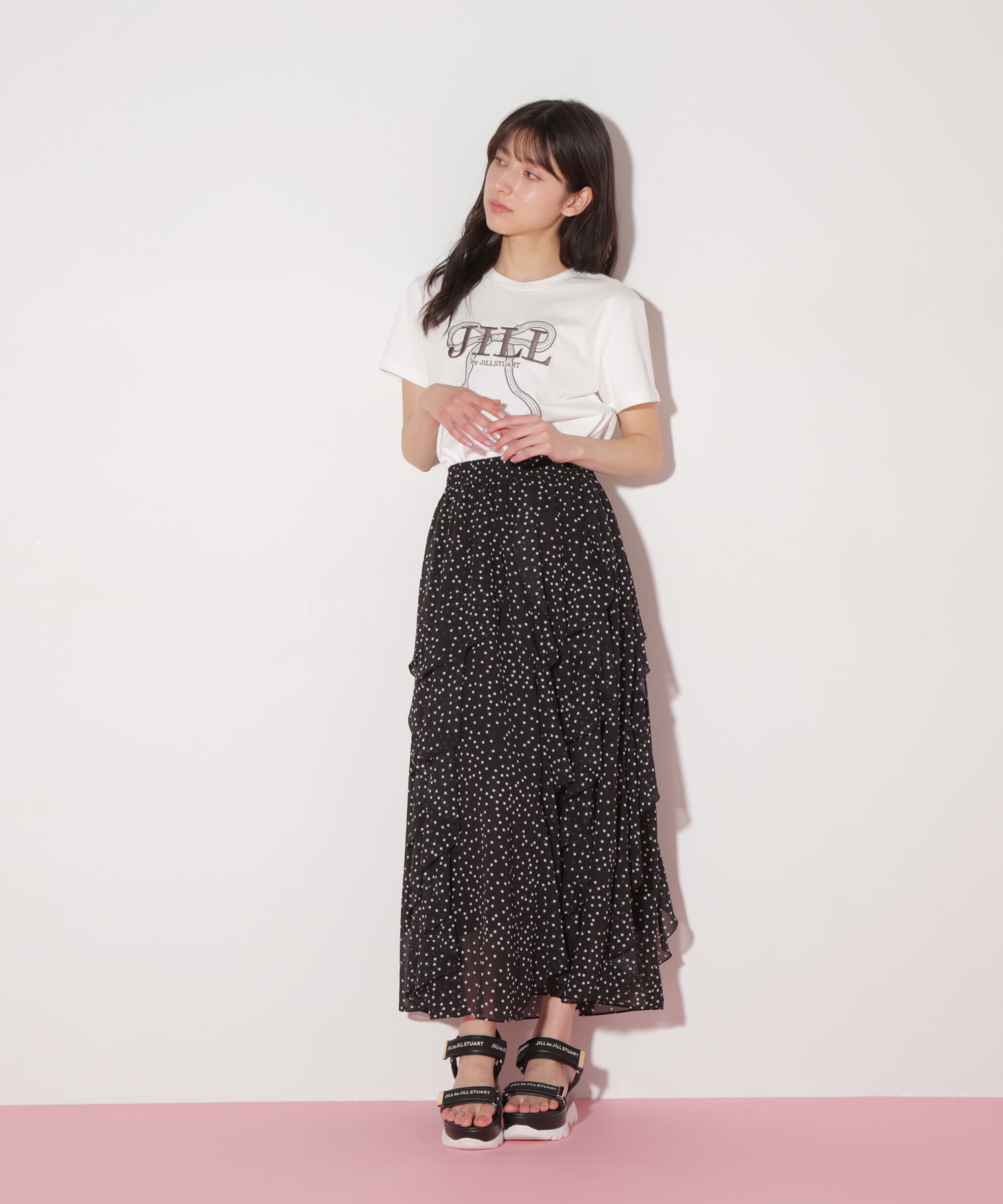  「ビッグリボンロゴ刺繍Tシャツ」|Tシャツ・カットソー|