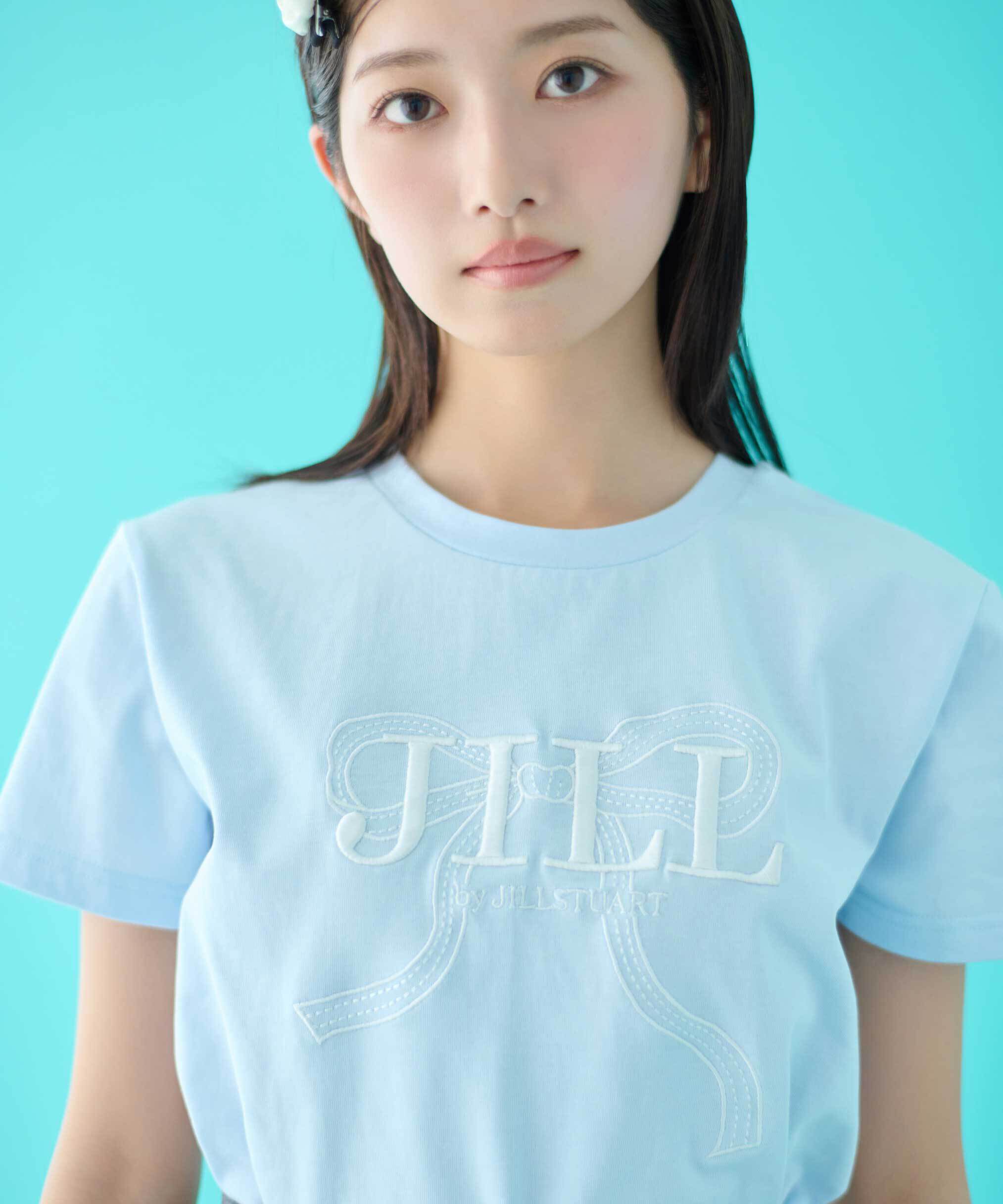 「ビッグリボンロゴ刺繍Tシャツ」|Tシャツ・カットソー|