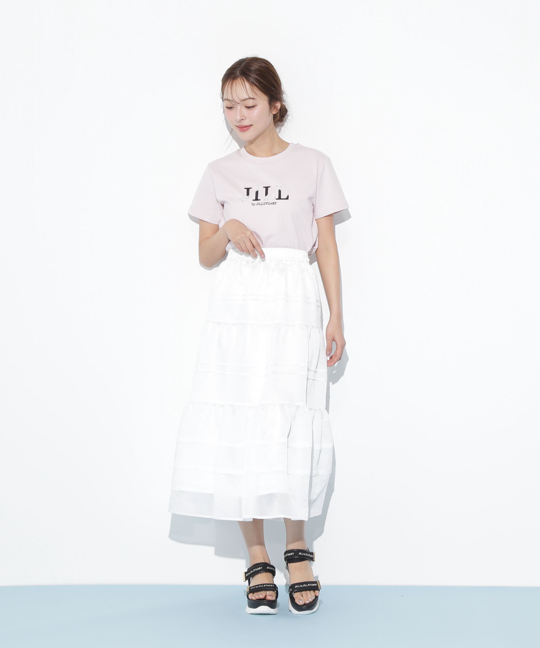  「タックティアードシアースカート」|スカート|