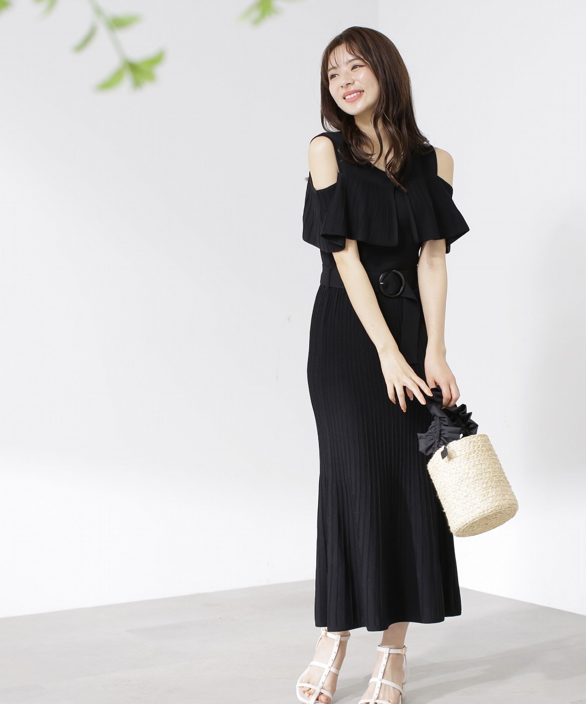 PROPORTION BODY DRESSING「オープンショルダーマーメイドニットワンピース」|ワンピース|