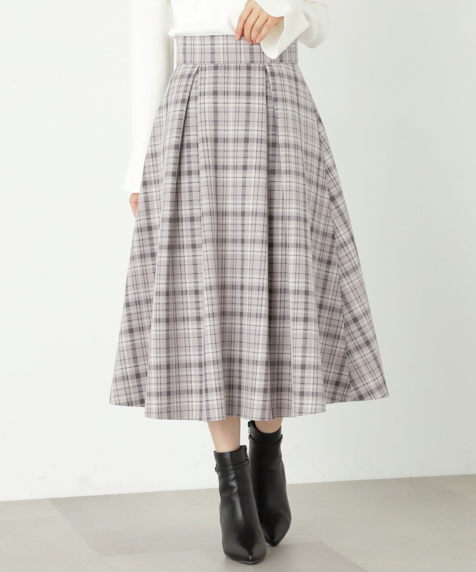 PROPORTION BODY DRESSING「タックフレアスカート」|スカート|