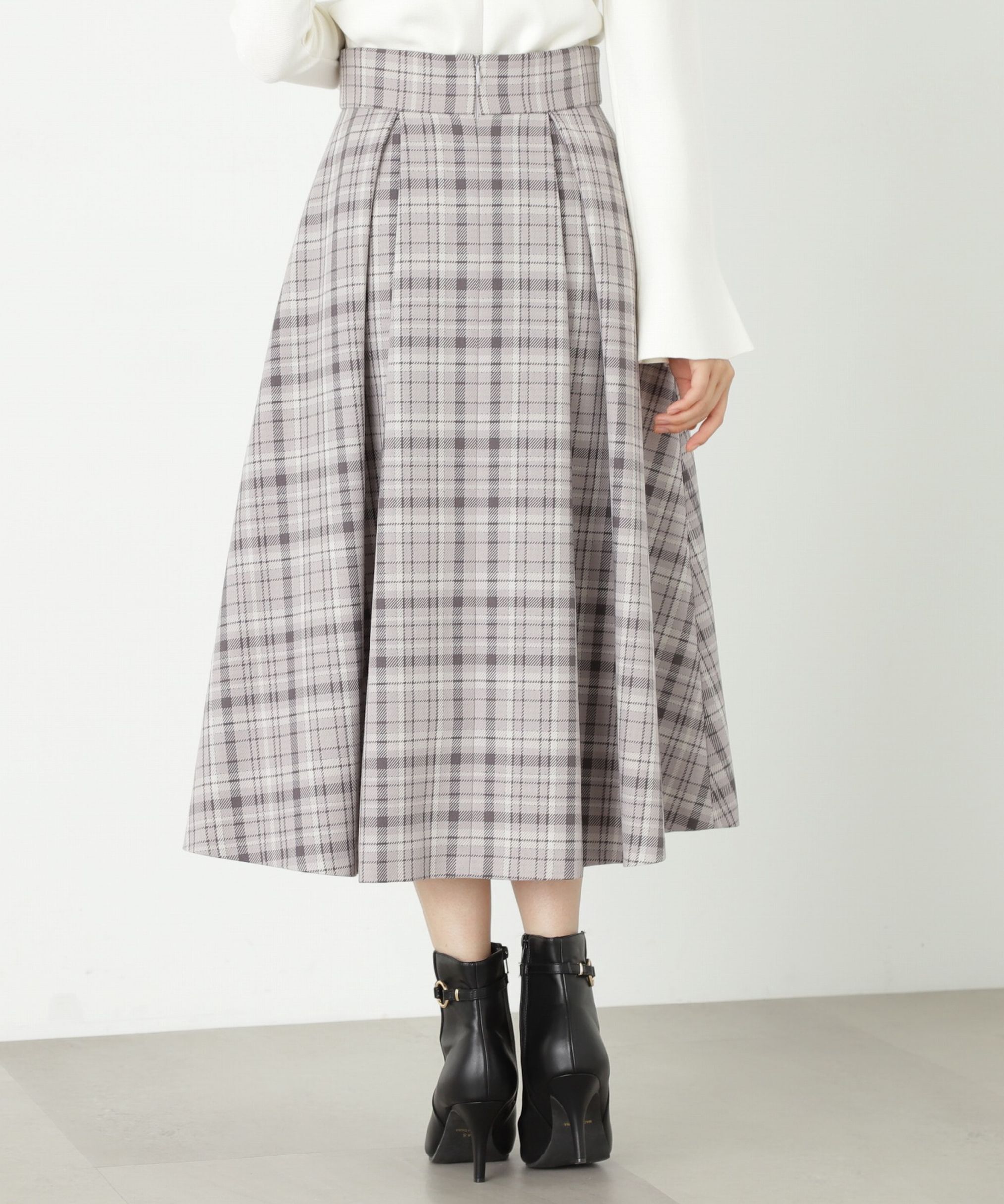 PROPORTION BODY DRESSING「タックフレアスカート」|スカート|