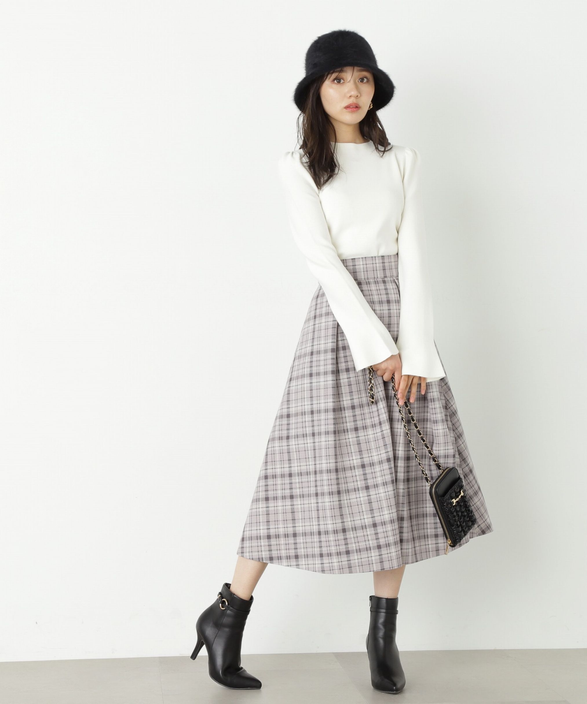 PROPORTION BODY DRESSING「タックフレアスカート」|スカート|