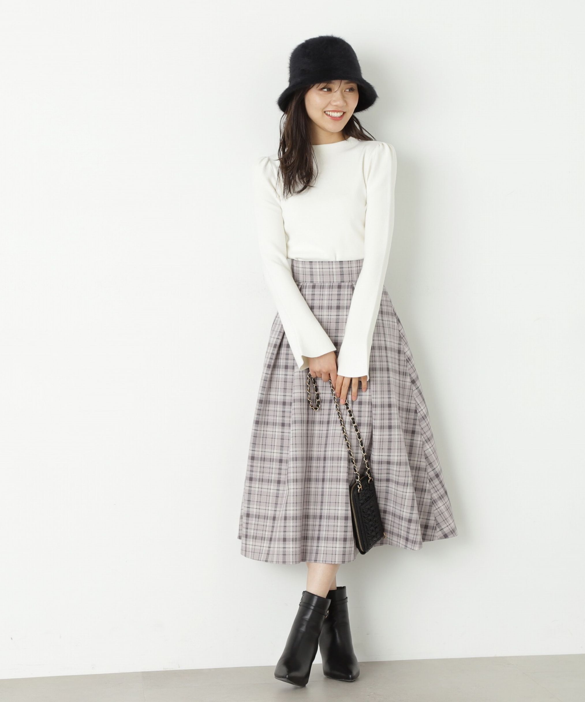 PROPORTION BODY DRESSING「タックフレアスカート」|スカート|