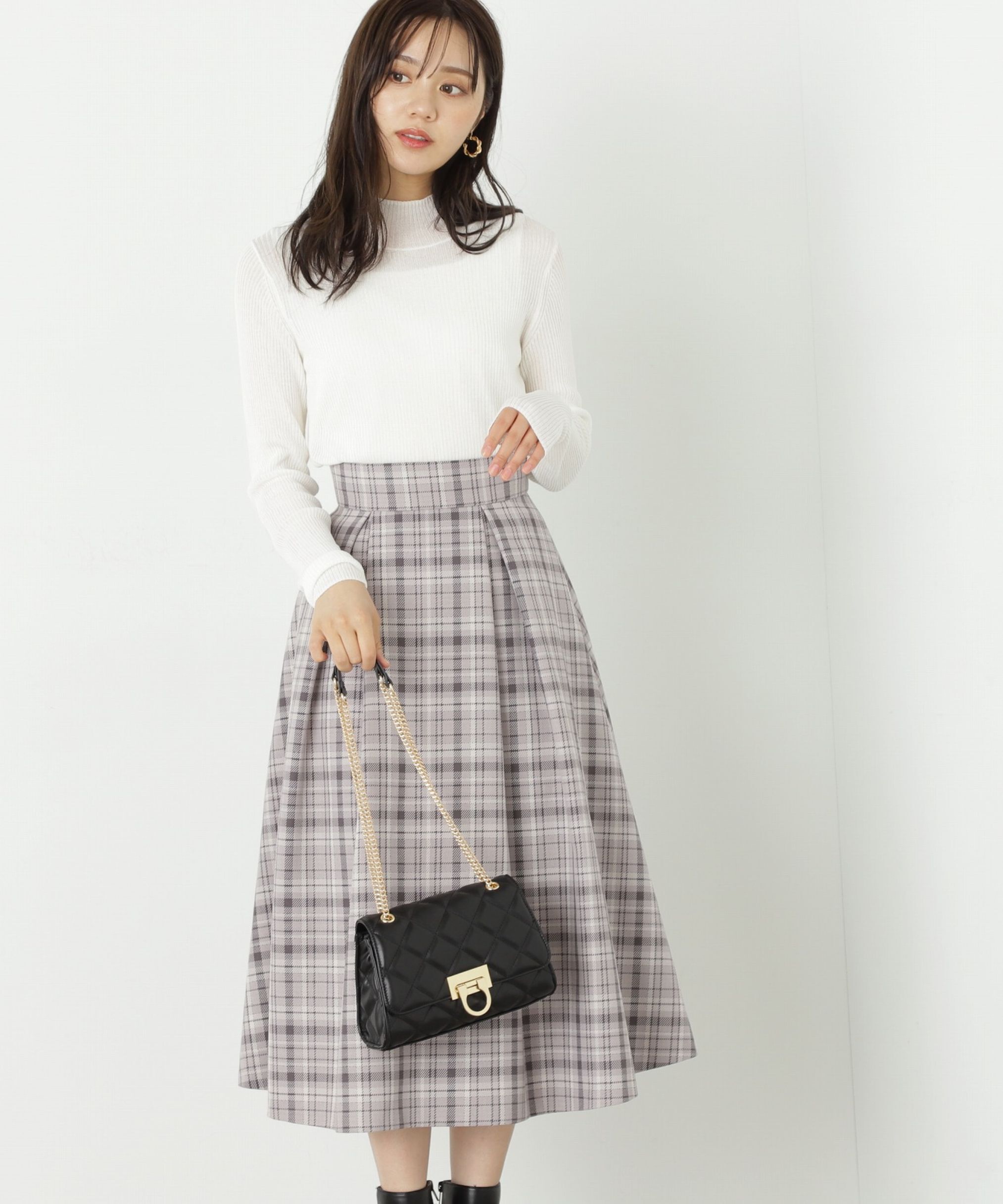 PROPORTION BODY DRESSING「タックフレアスカート」|スカート|