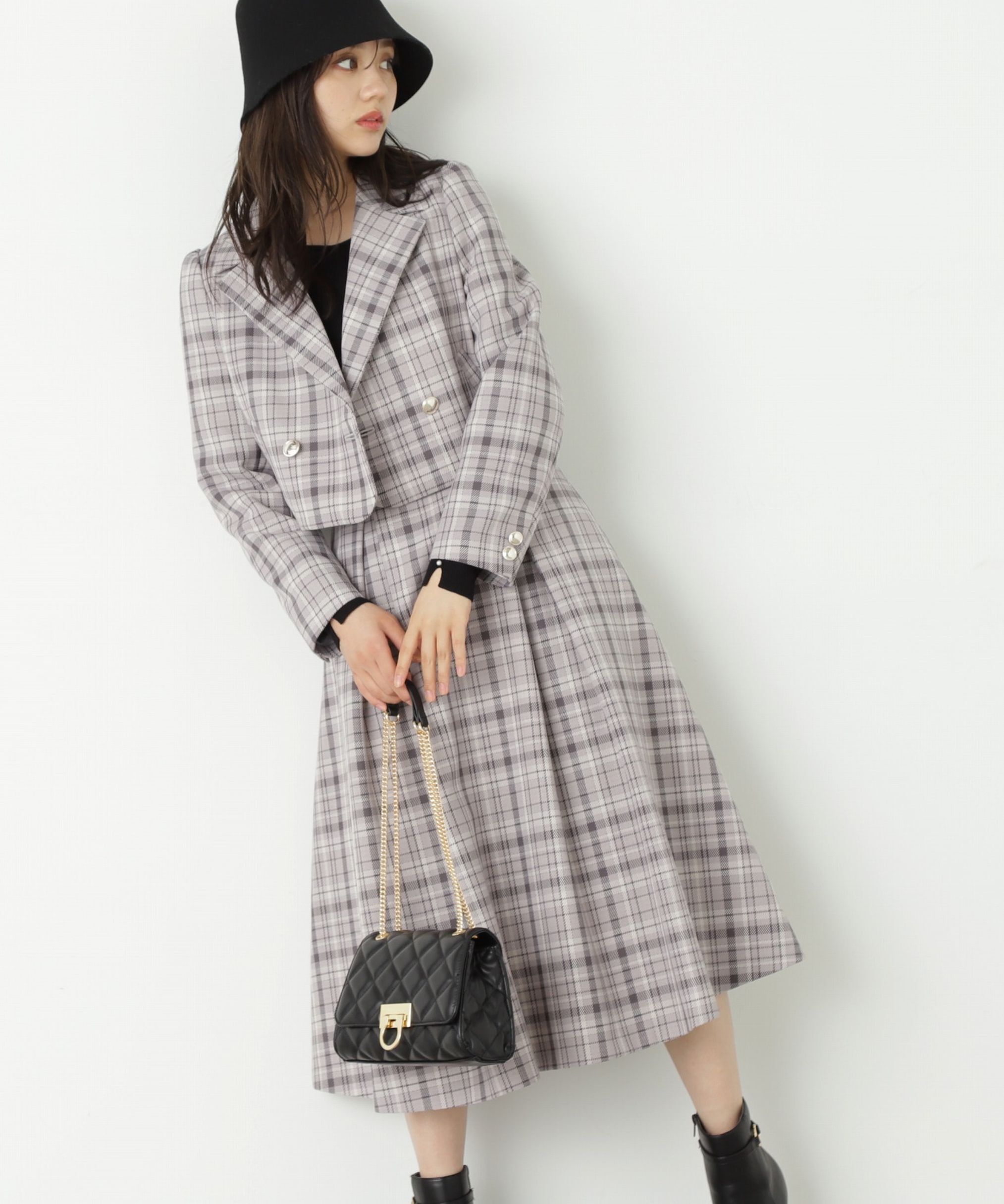 PROPORTION BODY DRESSING「タックフレアスカート」|スカート|