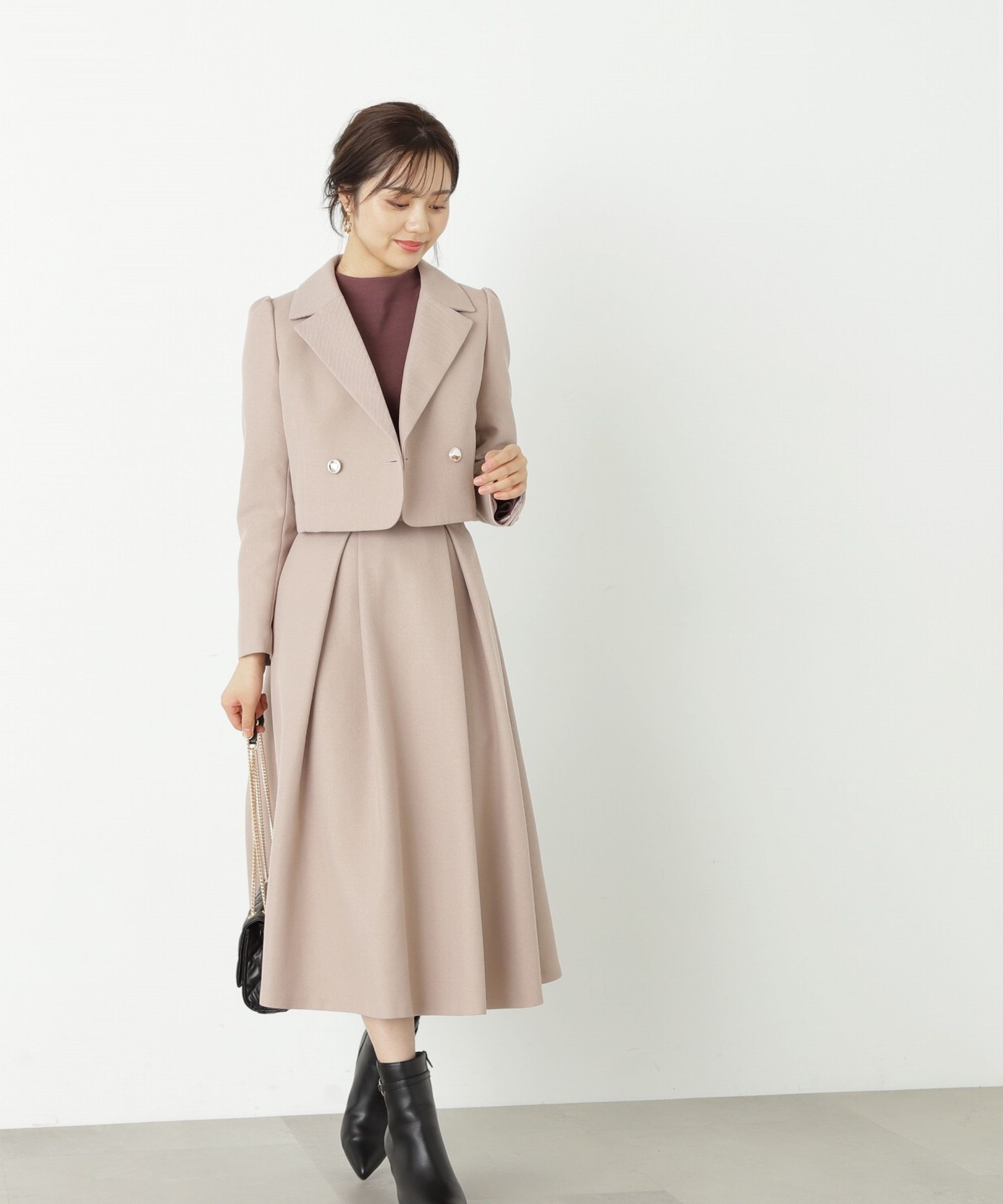 PROPORTION BODY DRESSING「タックフレアスカート」|スカート|