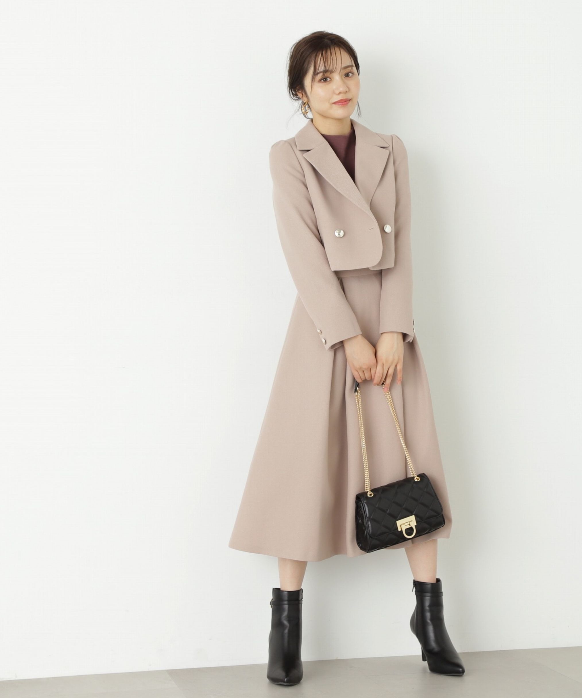 PROPORTION BODY DRESSING「タックフレアスカート」|スカート|