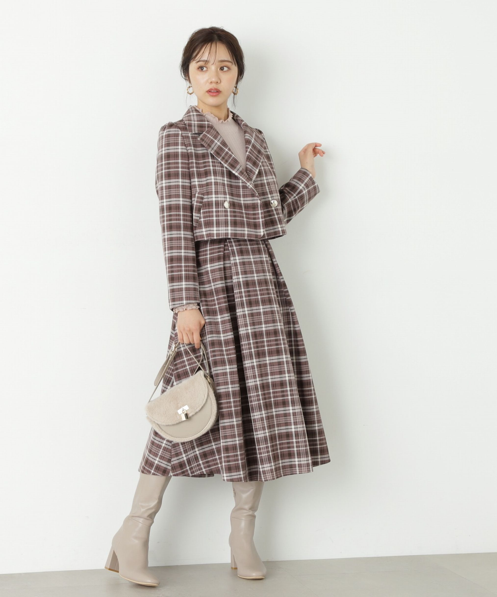 PROPORTION BODY DRESSING「タックフレアスカート」|スカート|