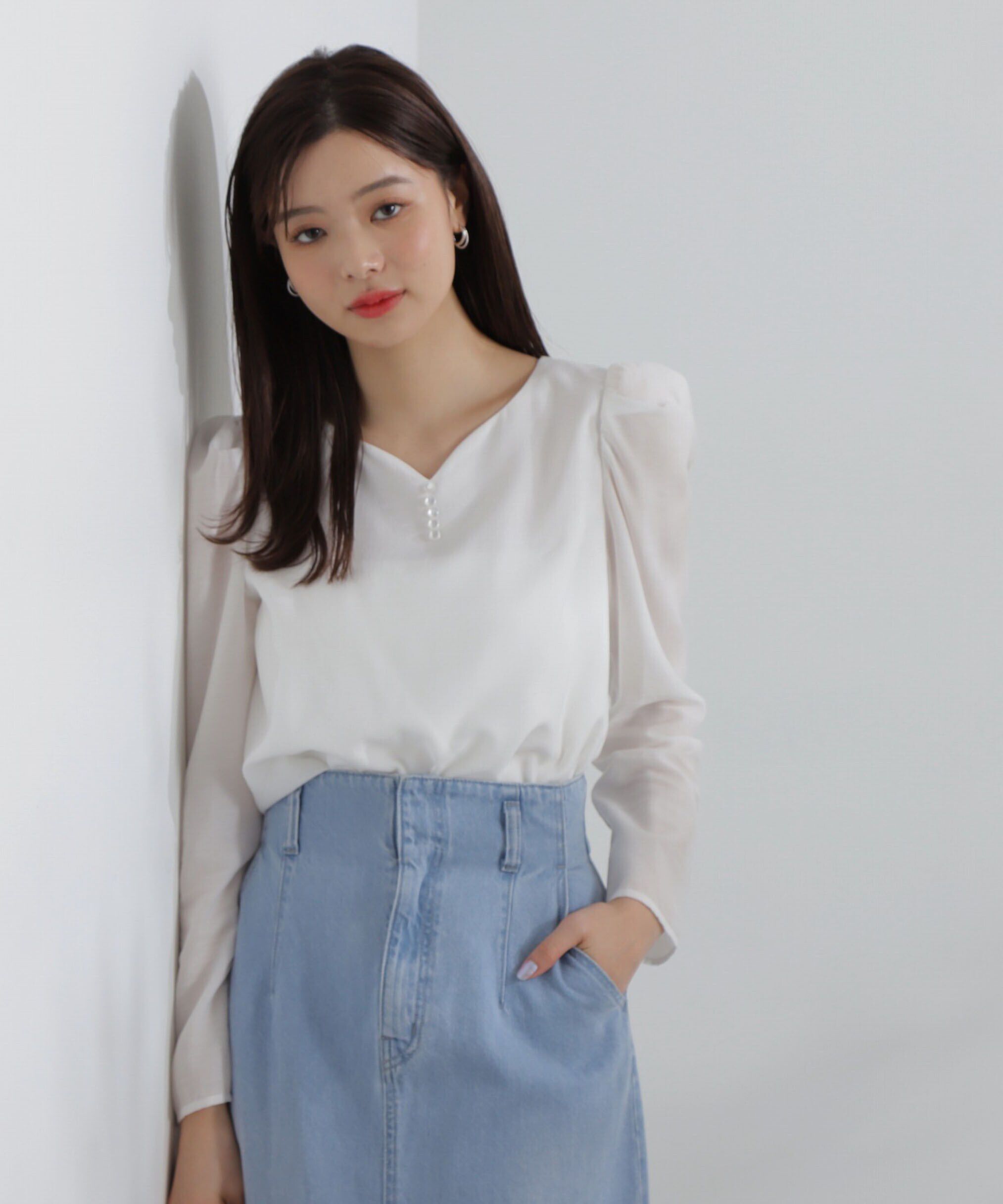 PROPORTION BODY DRESSING「ハートカットシアーブラウス」|シャツ・ブラウス|