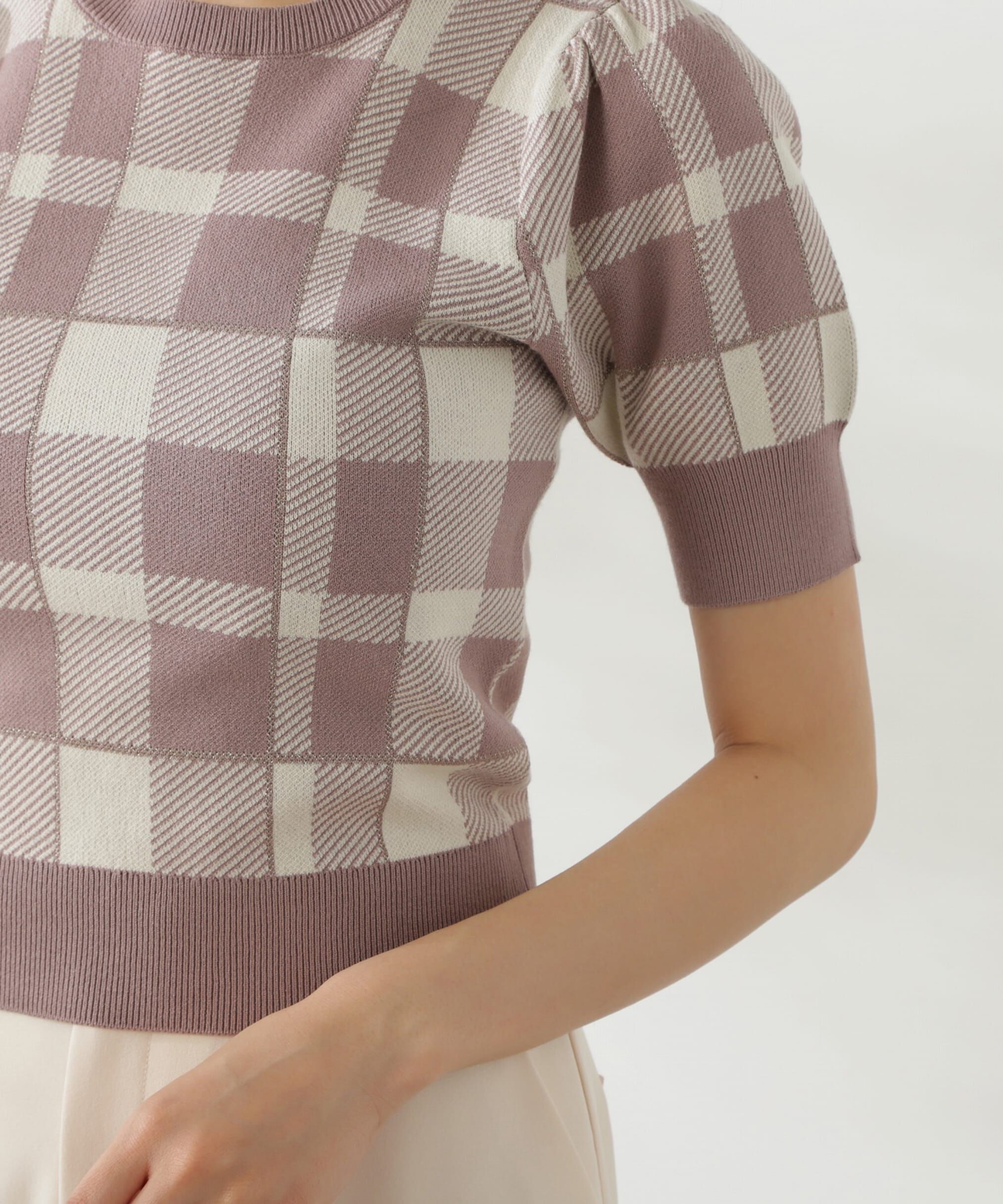 PROPORTION BODY DRESSING「ラメチェックニット」|ニット・セーター|