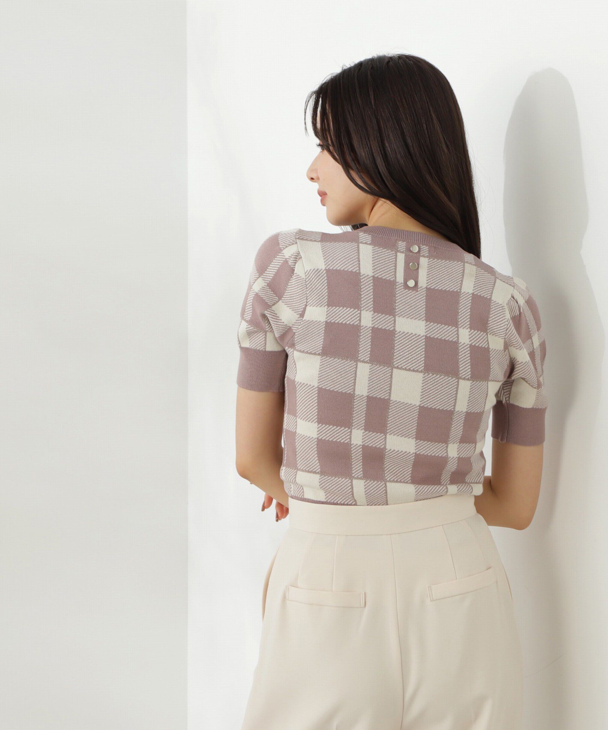 PROPORTION BODY DRESSING「ラメチェックニット」|ニット・セーター|