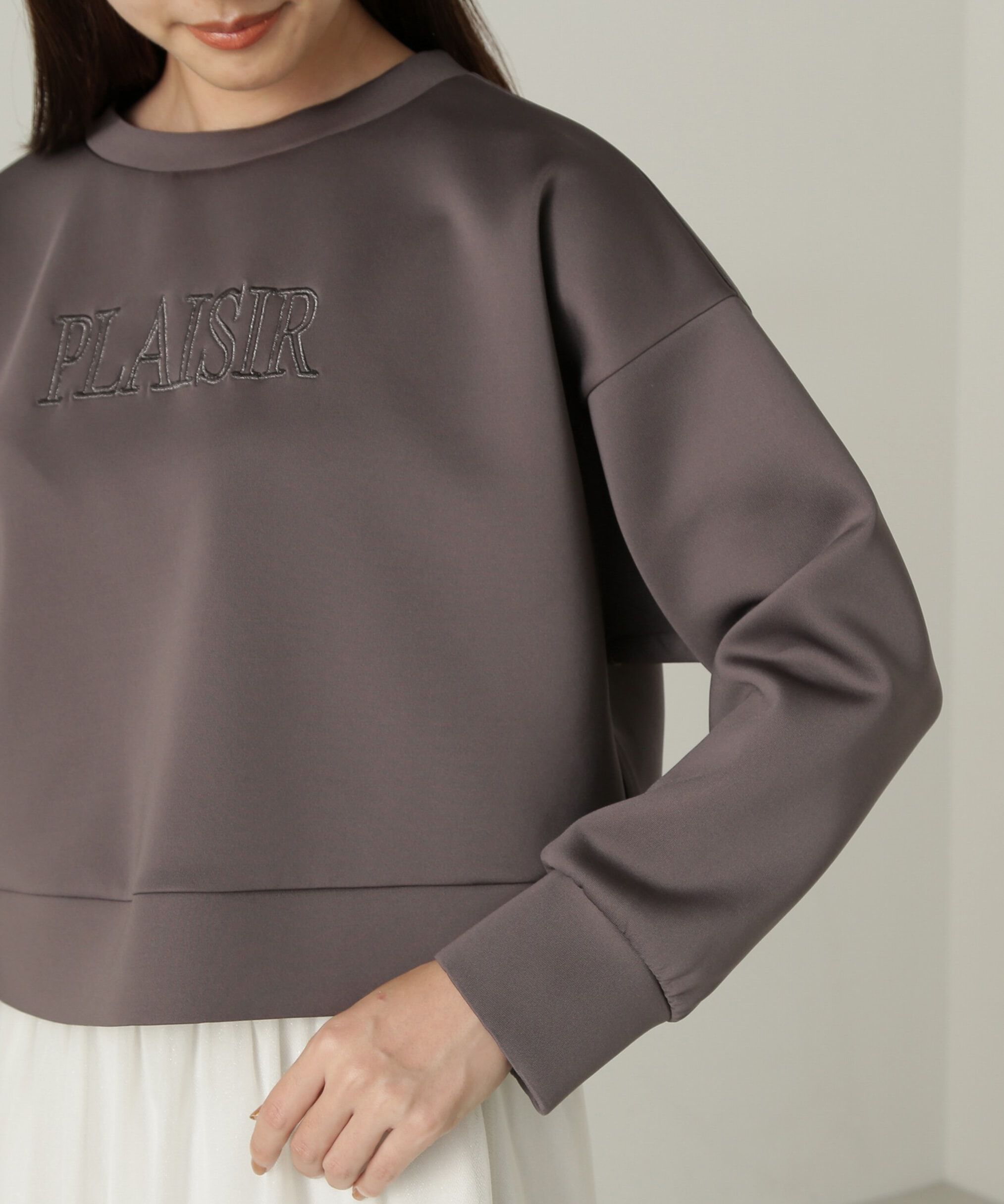 PROPORTION BODY DRESSING「ダンボールニット刺繍プルオーバー　24AW」|Tシャツ・カットソー|