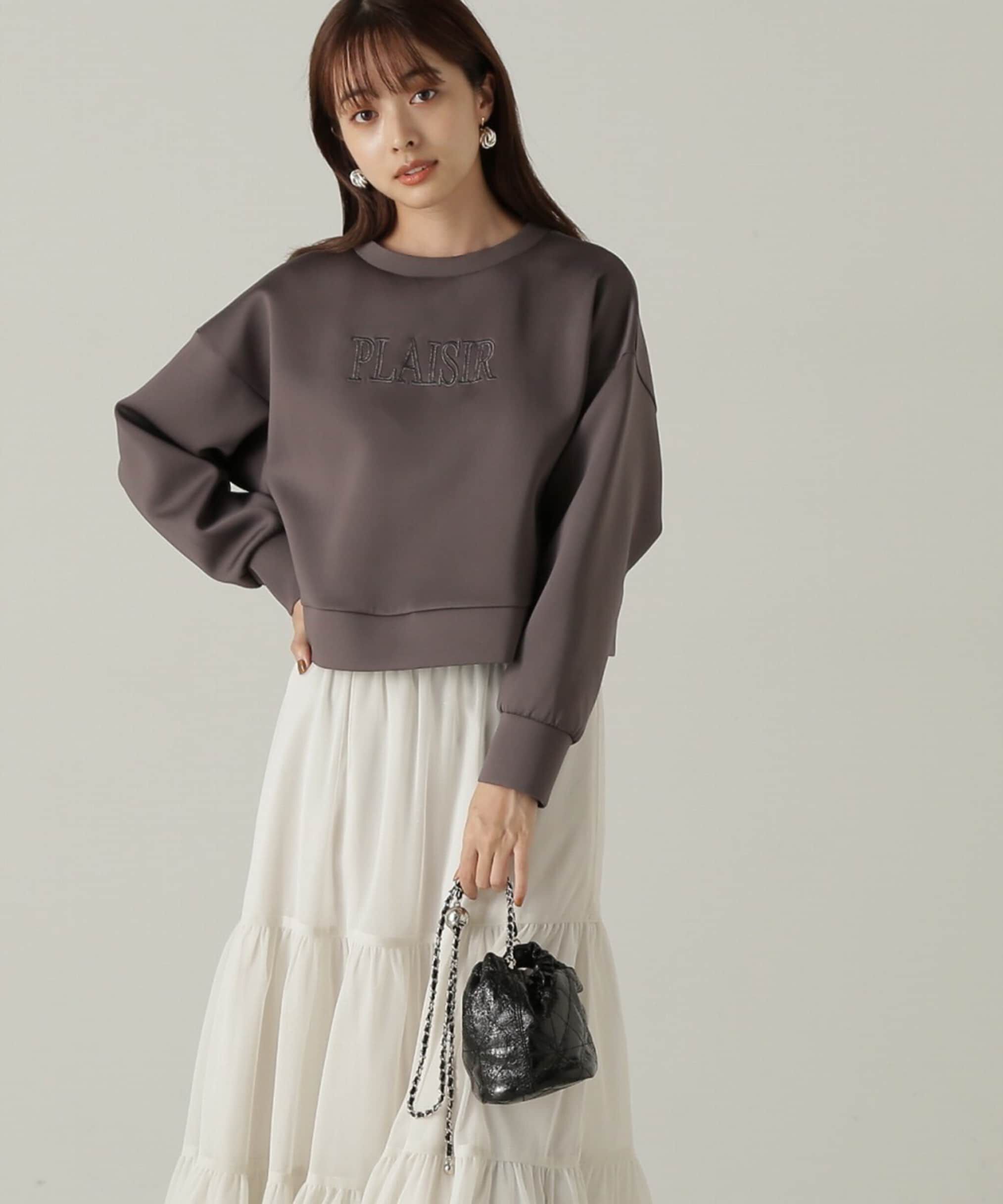 PROPORTION BODY DRESSING「ダンボールニット刺繍プルオーバー　24AW」|Tシャツ・カットソー|