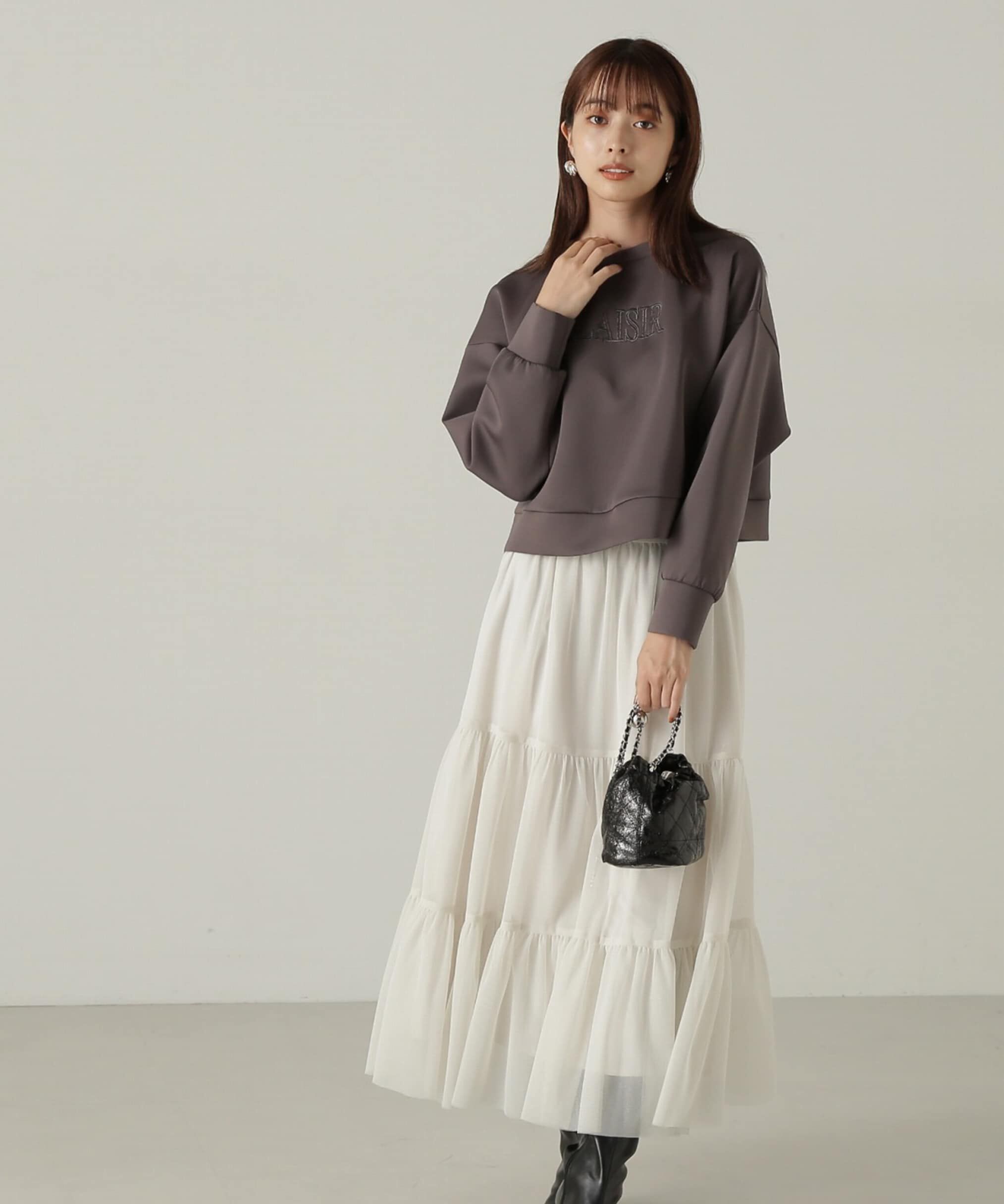 PROPORTION BODY DRESSING「ダンボールニット刺繍プルオーバー　24AW」|Tシャツ・カットソー|