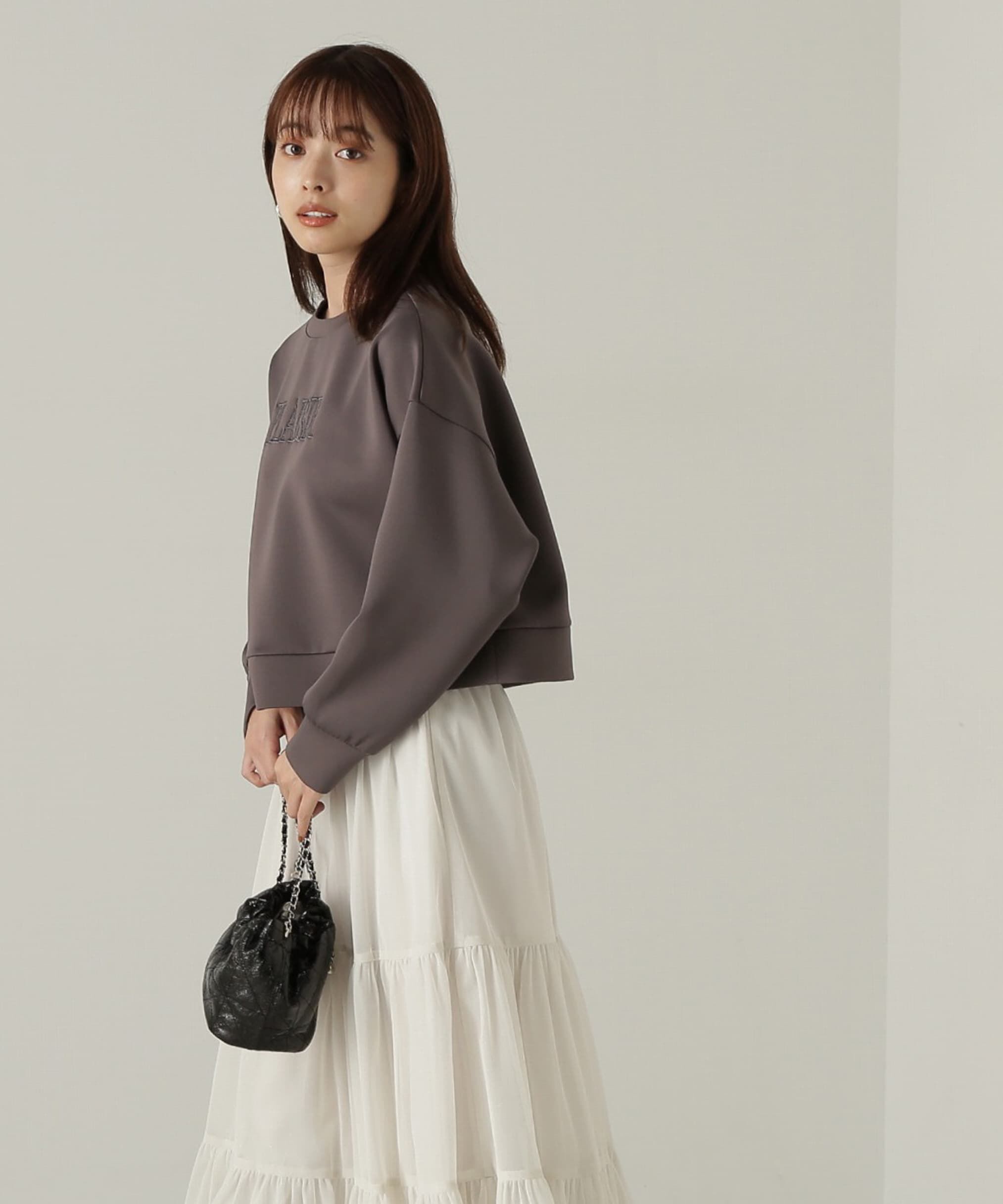 PROPORTION BODY DRESSING「ダンボールニット刺繍プルオーバー　24AW」|Tシャツ・カットソー|