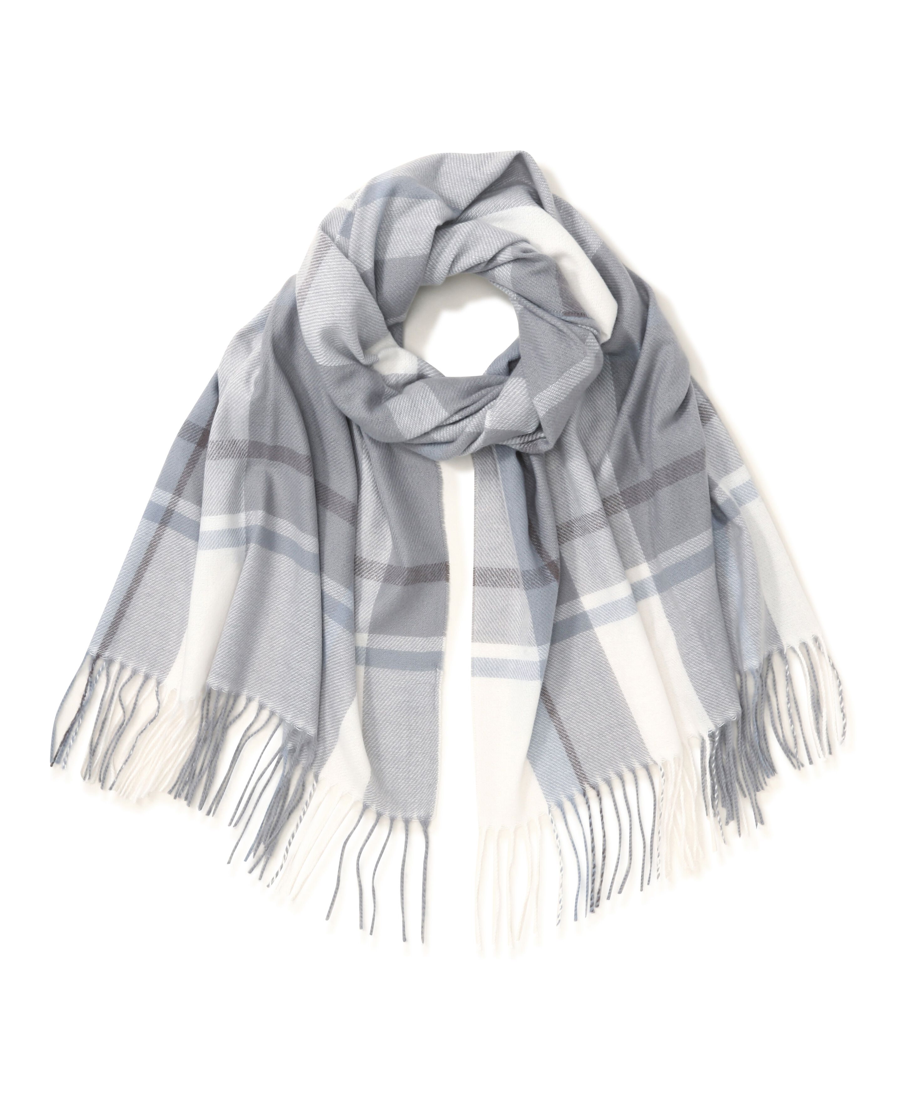 PROPORTION BODY DRESSING「スモーキーパステルチェックストール」|その他|グレー